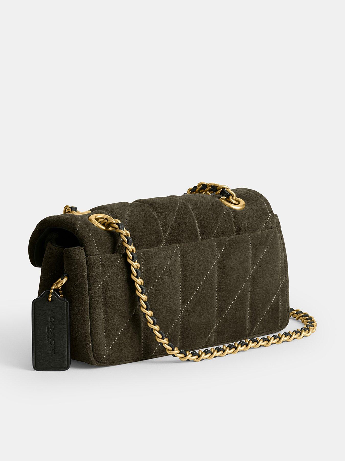 Image 3 of 5 of COACH Quilted Suede Tabby Shoulder Bag 20 With Chain