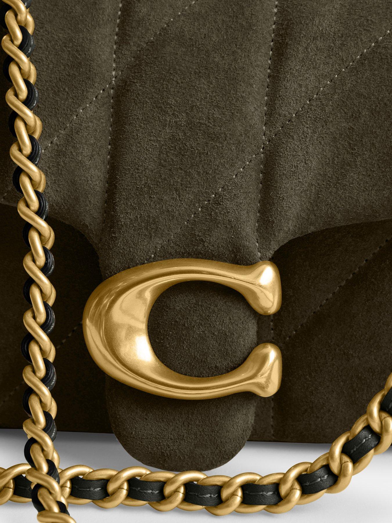 Image 4 of 5 of COACH Quilted Suede Tabby Shoulder Bag 20 With Chain