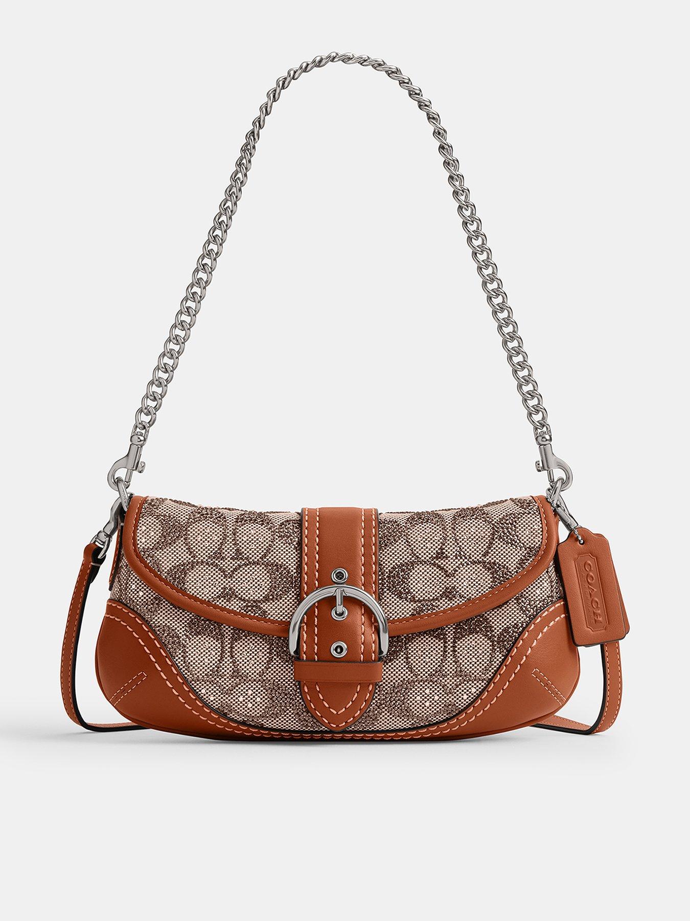 undefined Crystal Signature Jacquard Soho Bag 25