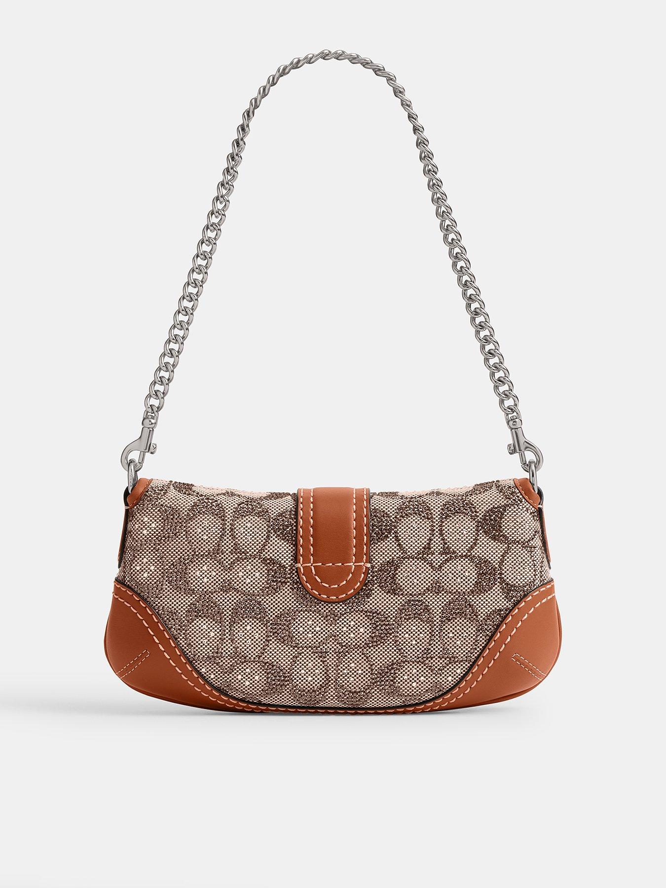 Image 3 of 5 of COACH Crystal Signature Jacquard Soho Bag 25