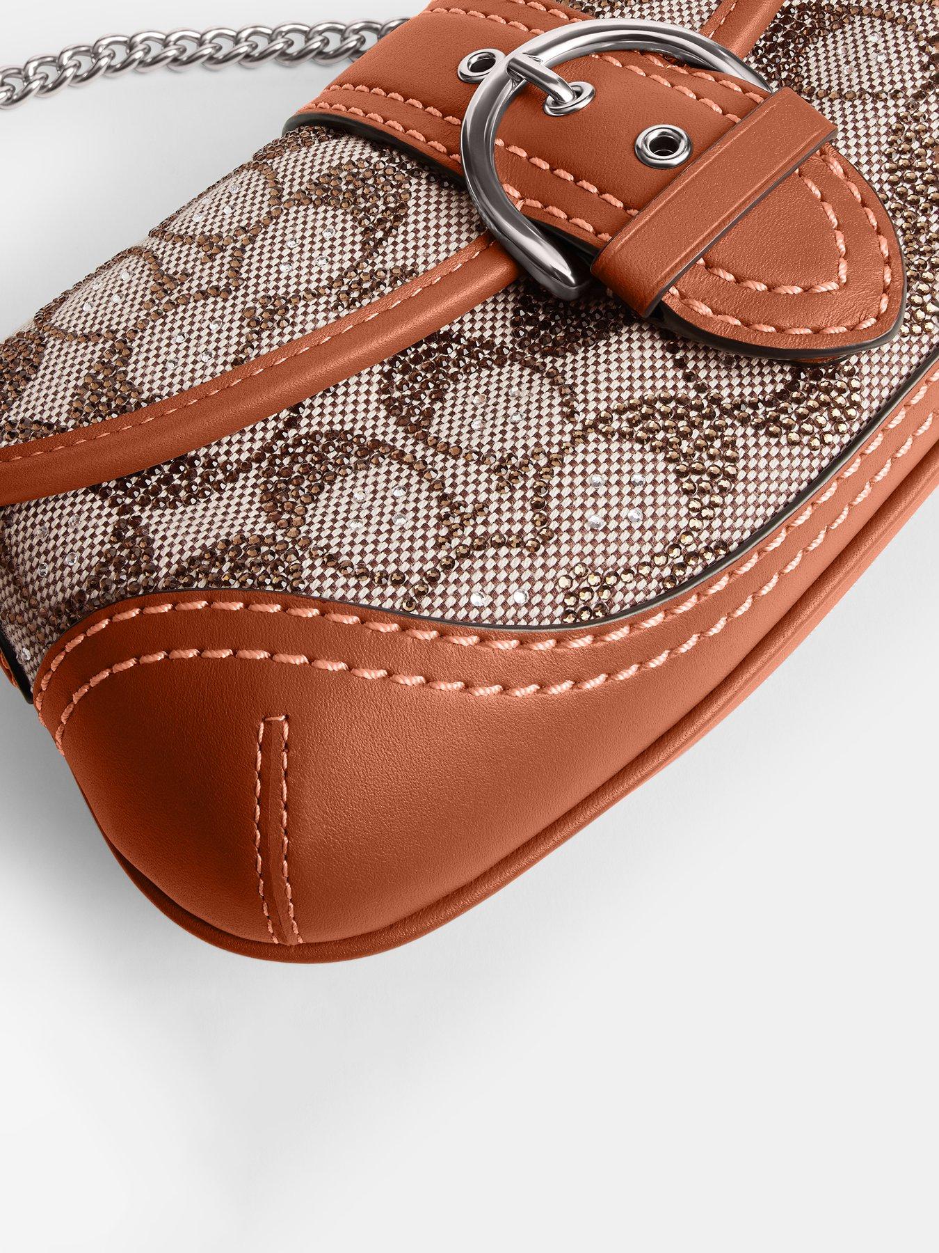 Image 4 of 5 of COACH Crystal Signature Jacquard Soho Bag 25