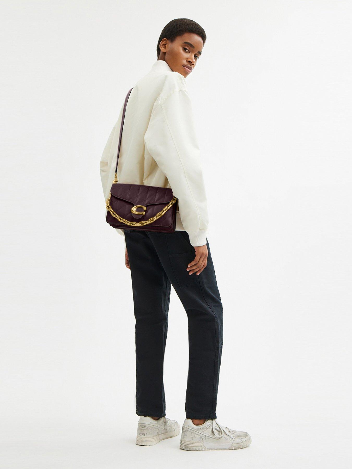 Image 2 of 4 of COACH Quilted Glazed Leather Chain Tabby Shoulder Bag With Chain