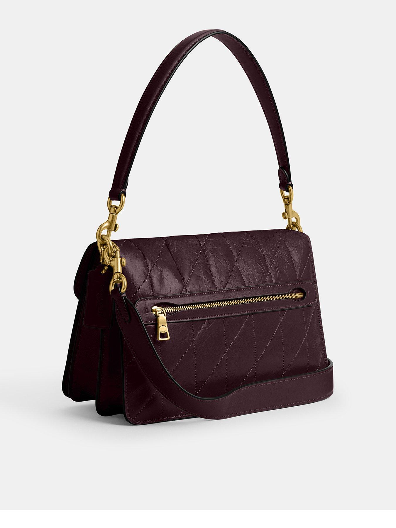 Image 3 of 4 of COACH Quilted Glazed Leather Chain Tabby Shoulder Bag With Chain