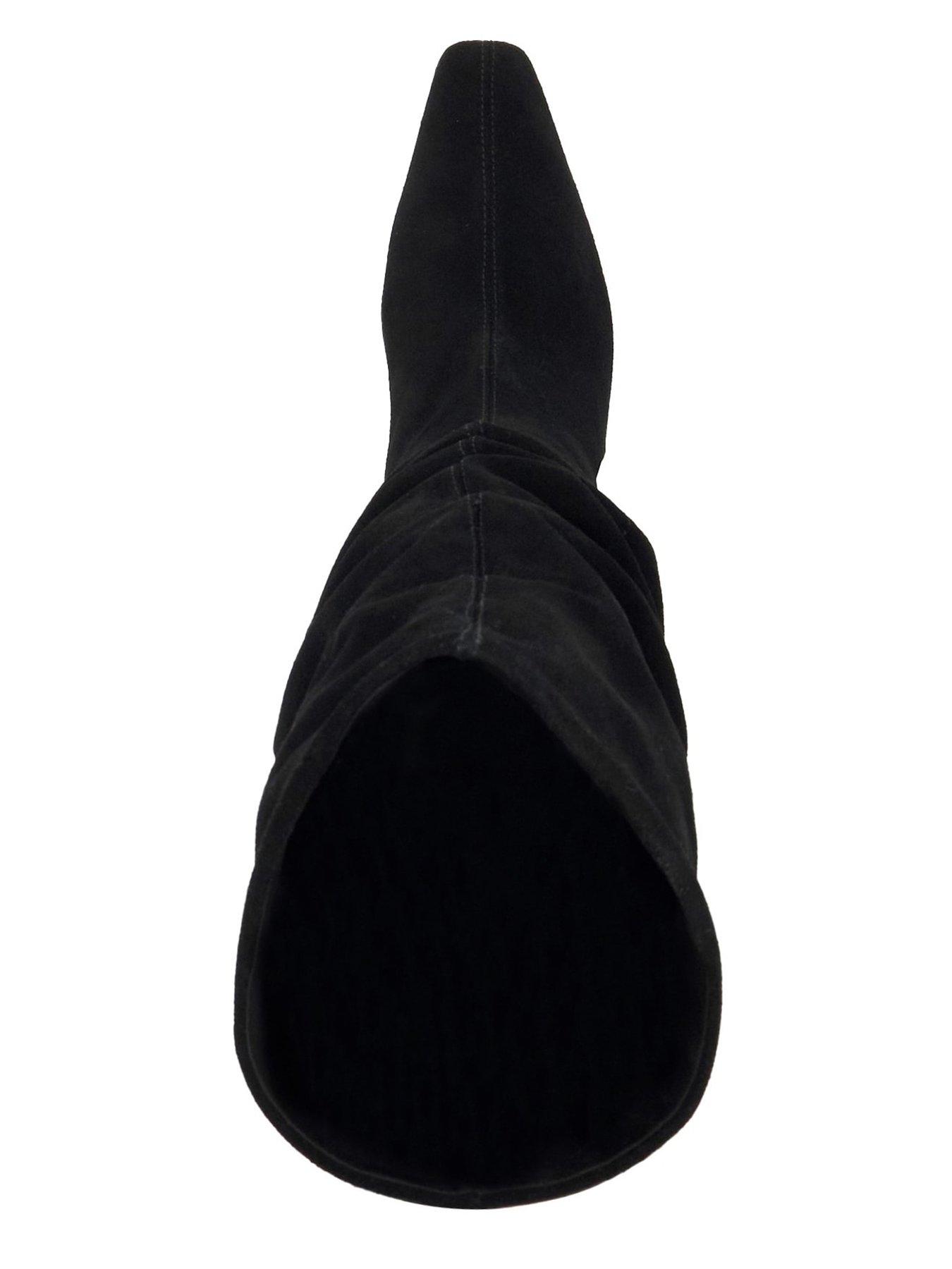  image of dune-london-sunder-slouch-leather-knee-high-boots-black