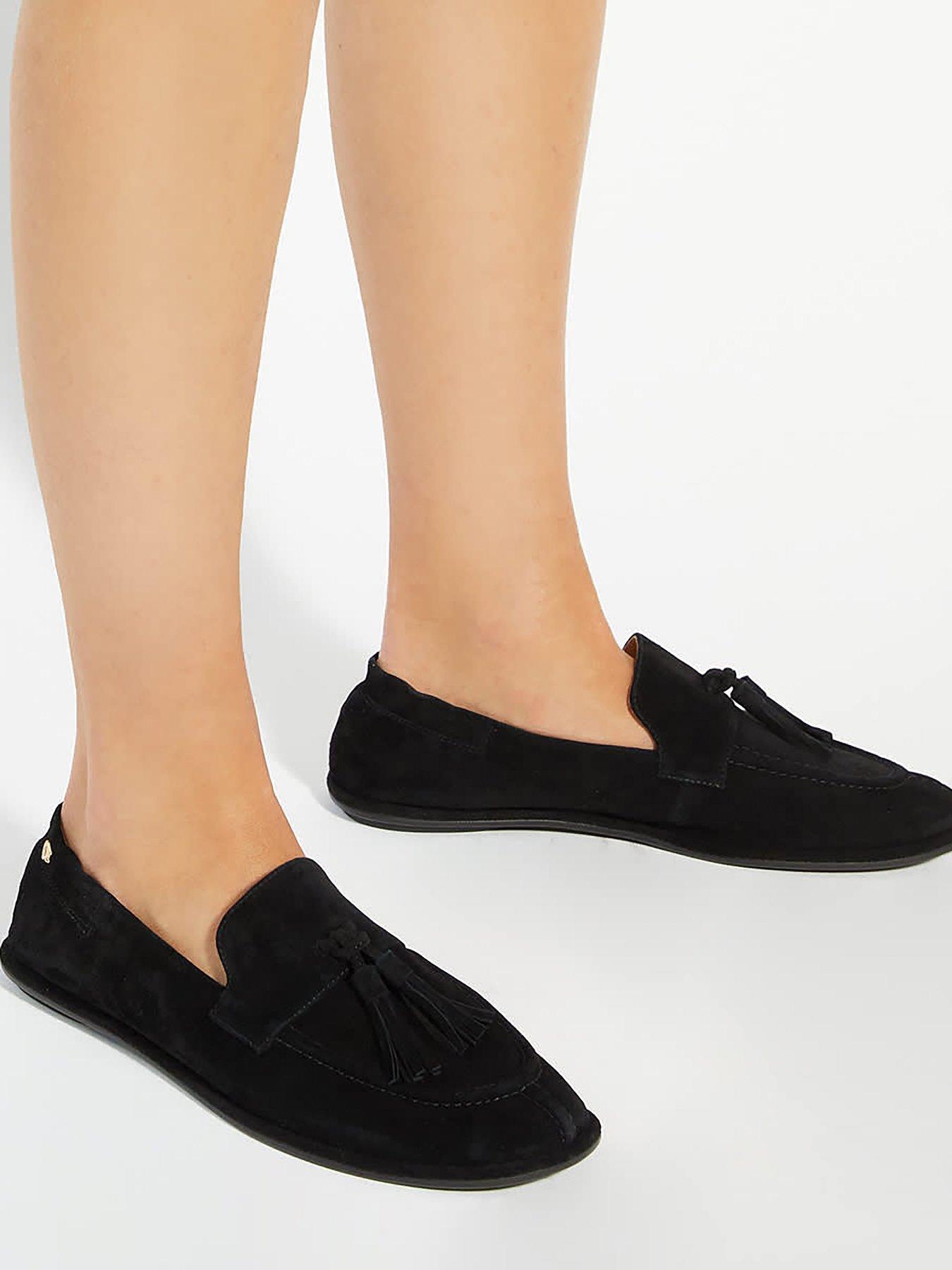  image of dune-london-grounding-suede-loafer-black