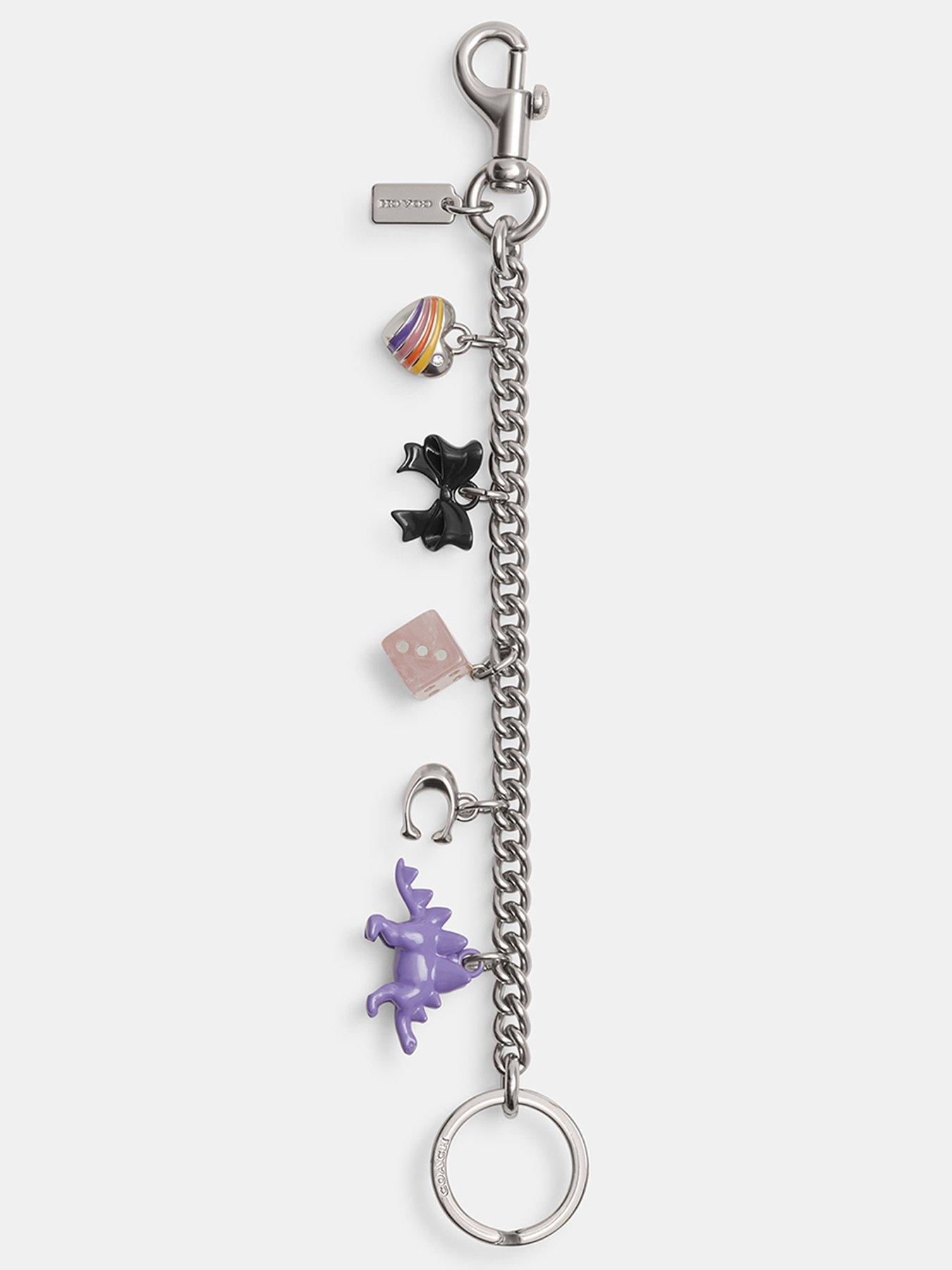 COACH Motif Chain Bag Charm - Gold