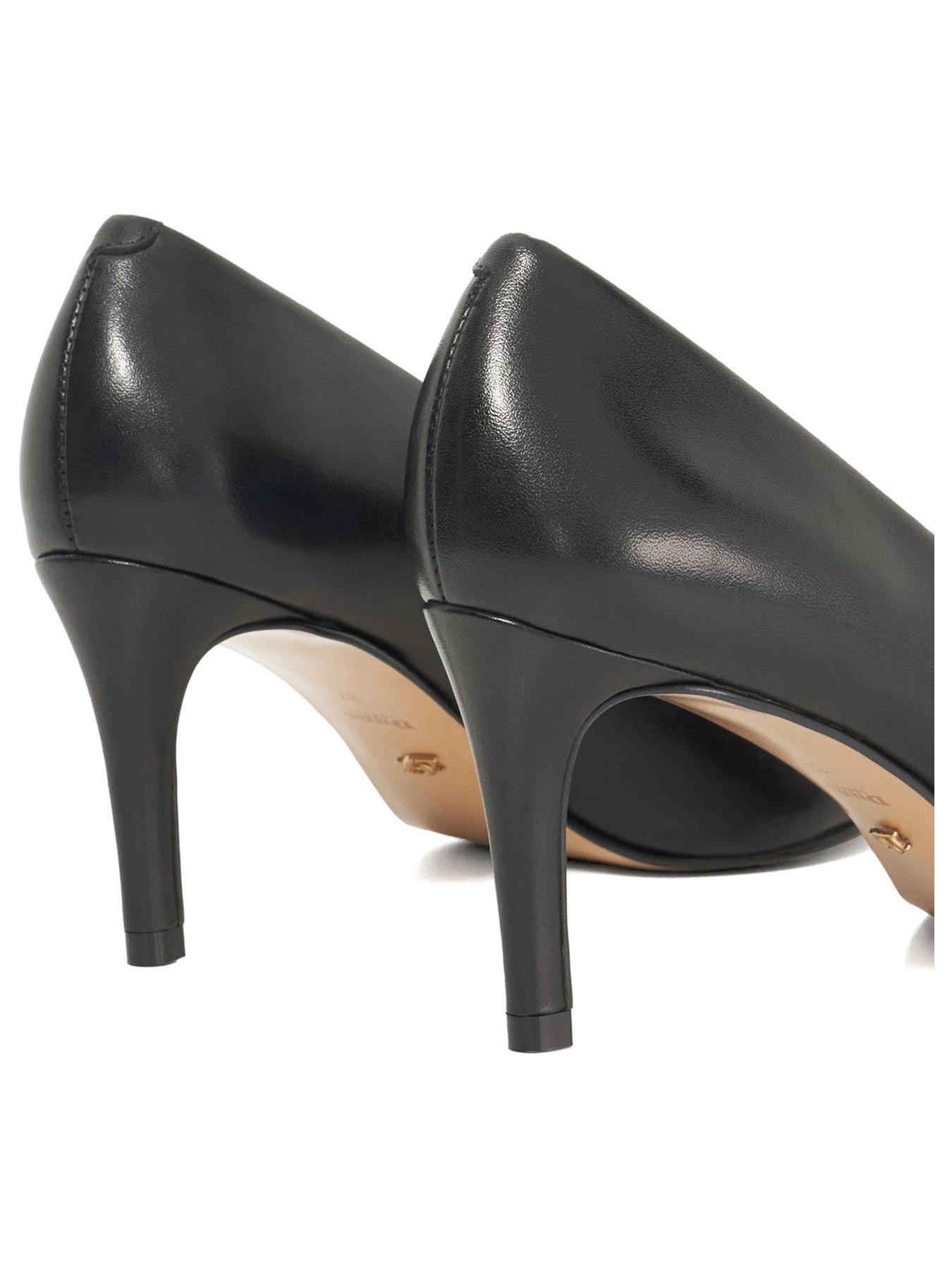 Image 3 of 3 of Dune London Aspiring Leather Court Shoes - Black