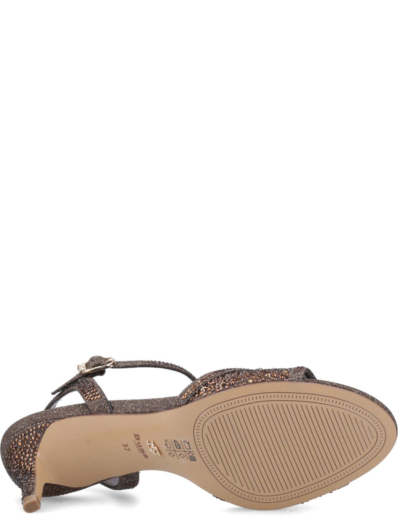 Image 5 of 6 of Dune London Manicure Embellished Open Toe Shoes - Bronze