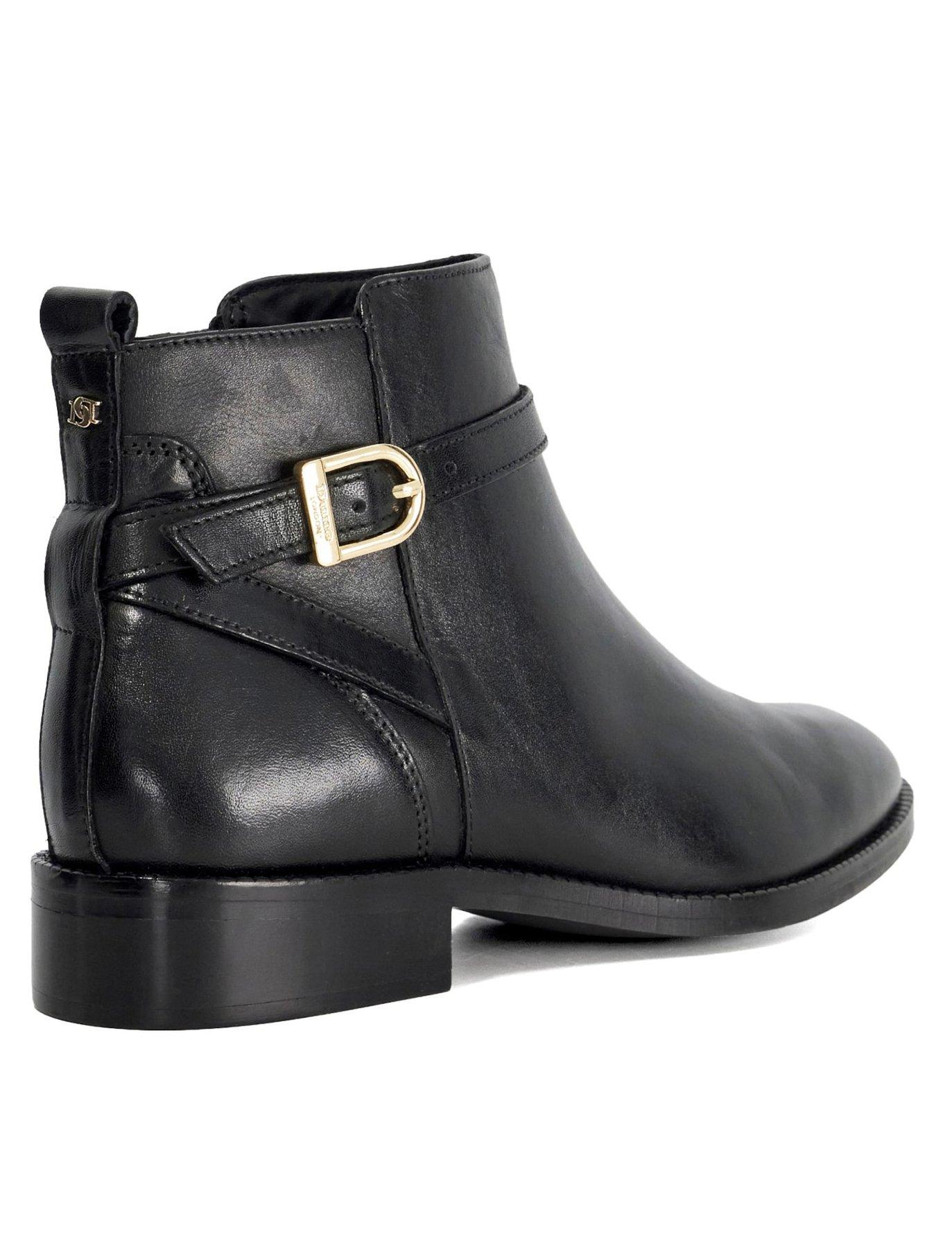 Image 3 of 5 of Dune London Pemma Brogue Leather Ankle Boot - Black