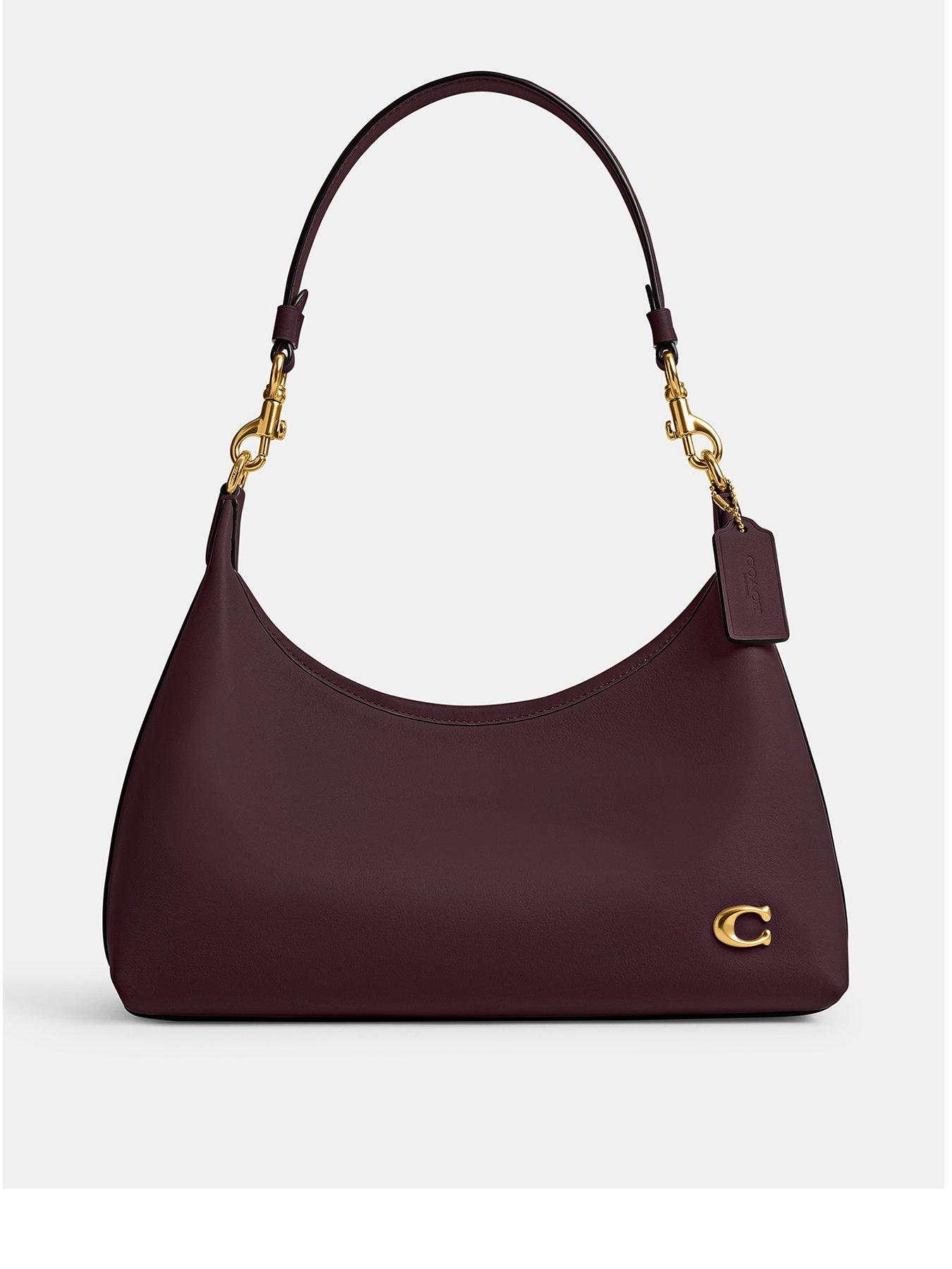 COACH Glovetanned Leather Juliet Shoulder Bag - Dark Red