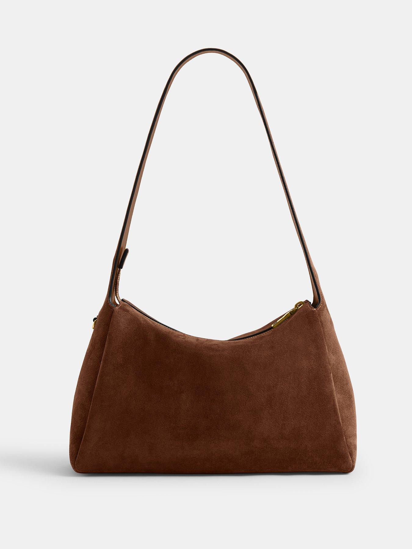 Image 3 of 4 of COACH Suede Lola Shoulder Bag - Brown