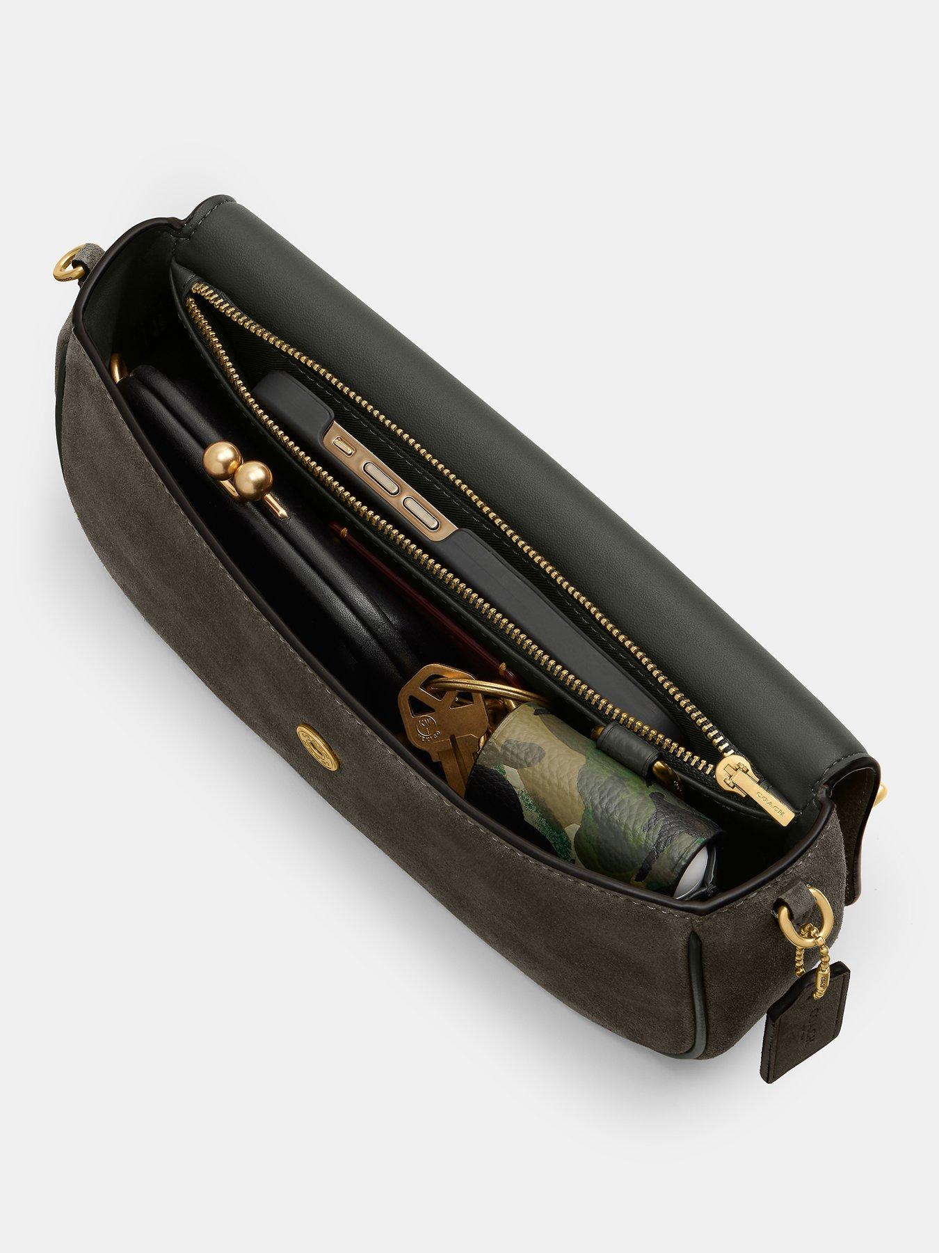 Image 4 of 4 of COACH Suede Brook Flap Chain Bag
