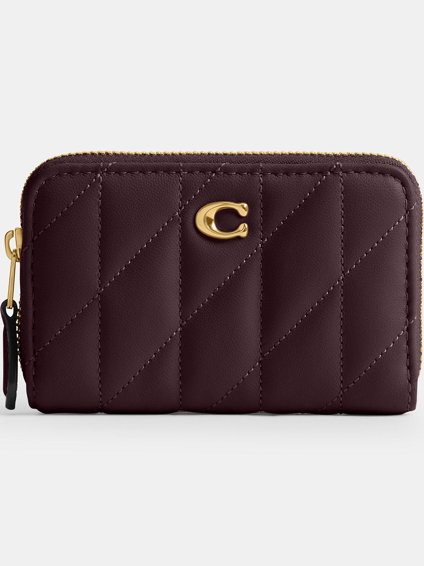 undefined Quilted Pillow Leather Essential Small Zip Around Card Case