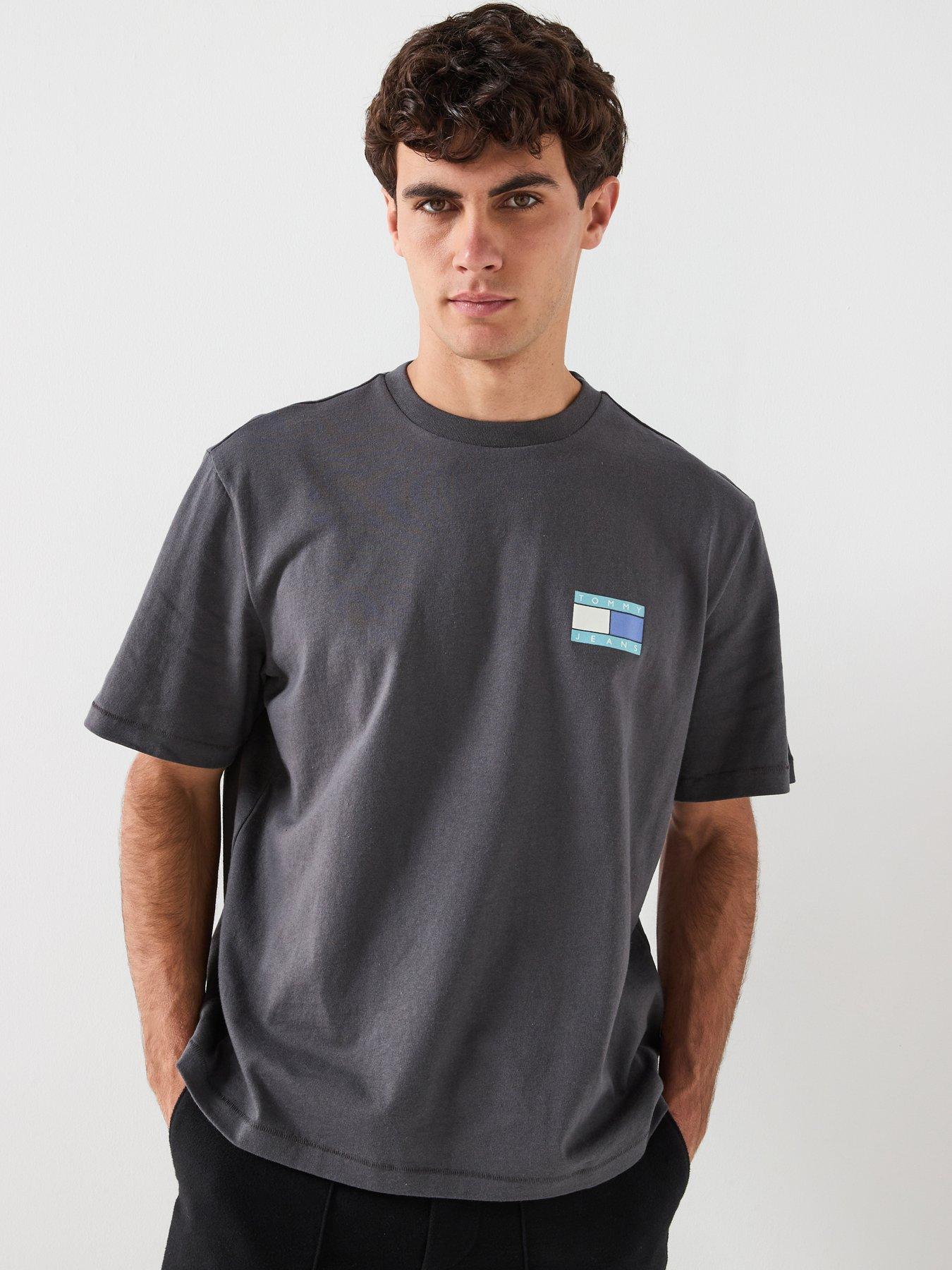 Tommy Jeans 90S Peaks Backprint Washed T-Shirt - Black