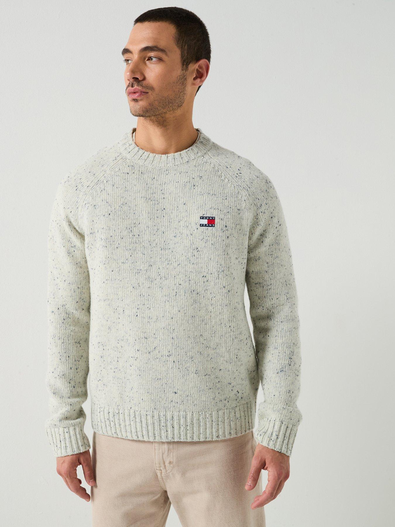 Tommy Jeans Tommy Jeans Regular Fit Badge Knitted Jumper - White