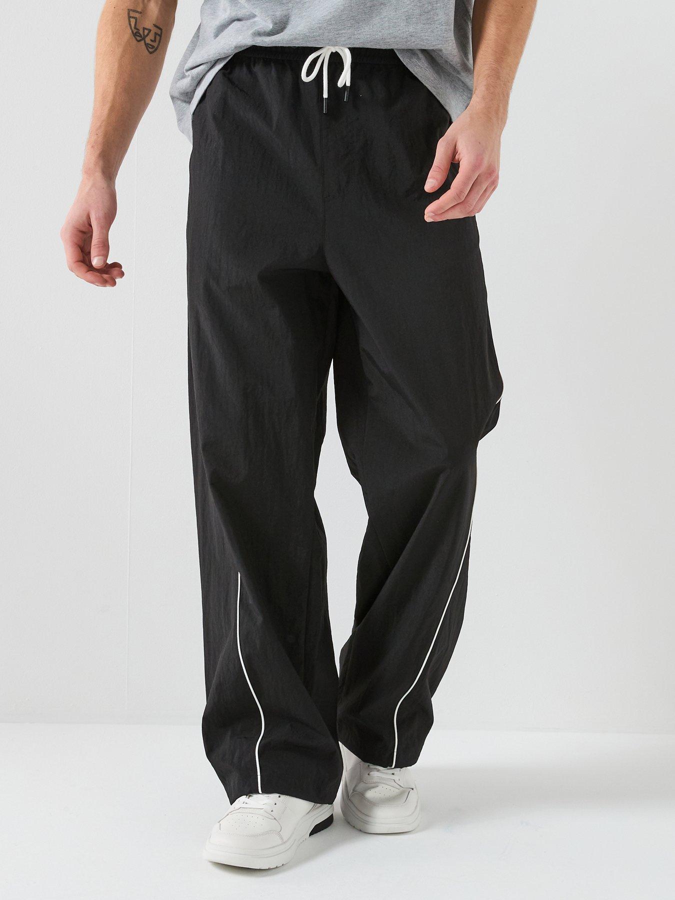 Tommy Jeans Theo Parachute Track Trousers - Black