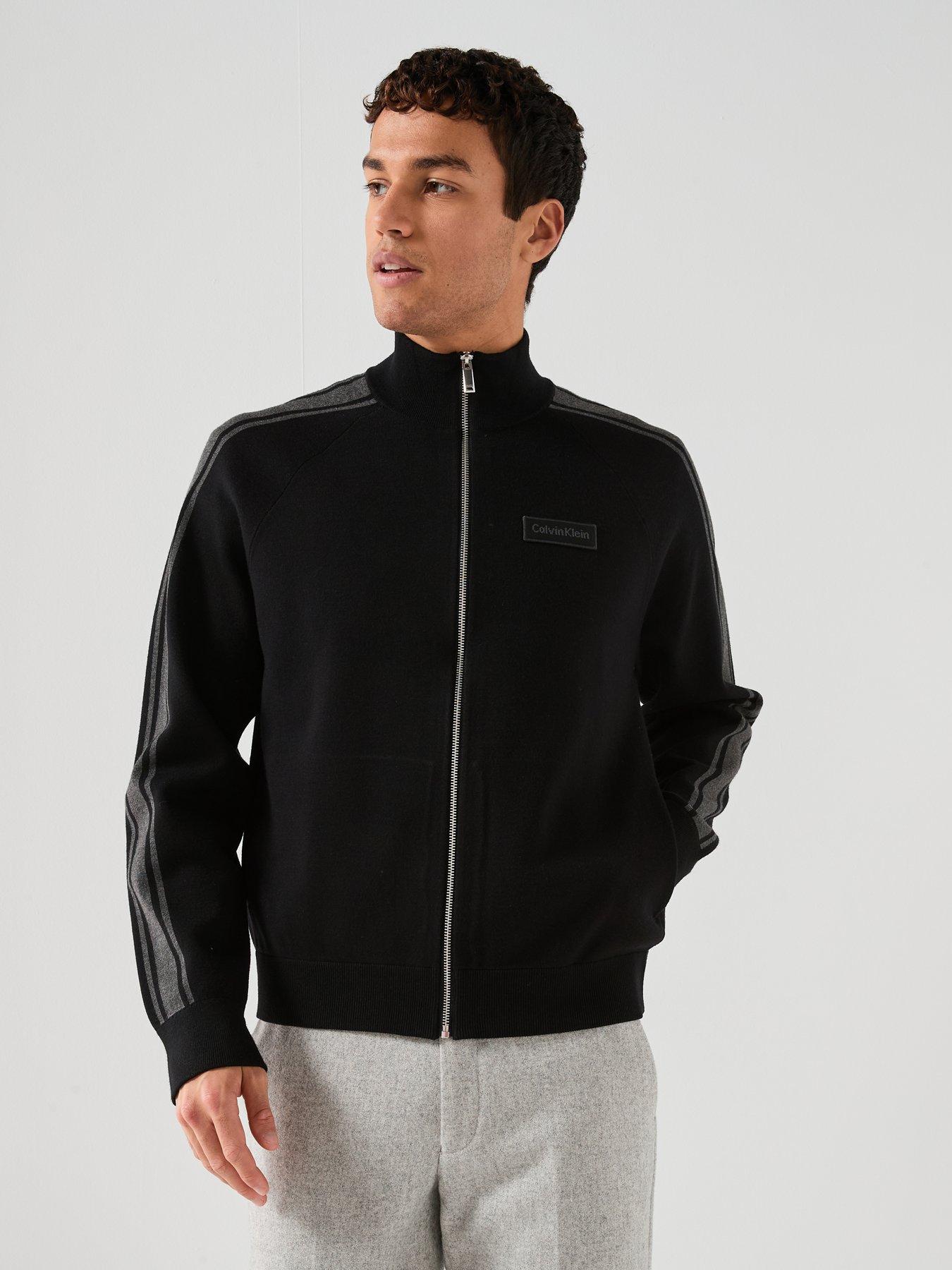 Calvin Klein Calvin Klein Tech Full Zip Knitted Jumper - Black