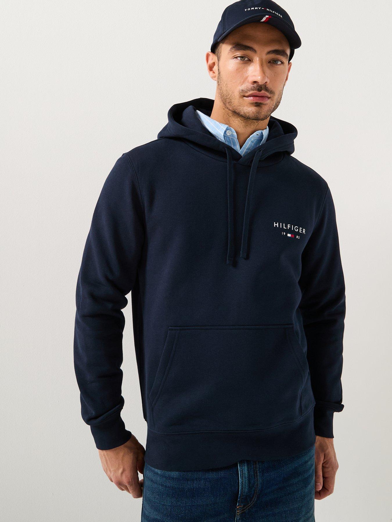 Image 5 of 5 of Tommy Hilfiger Small Left Chest Hoodie - Navy