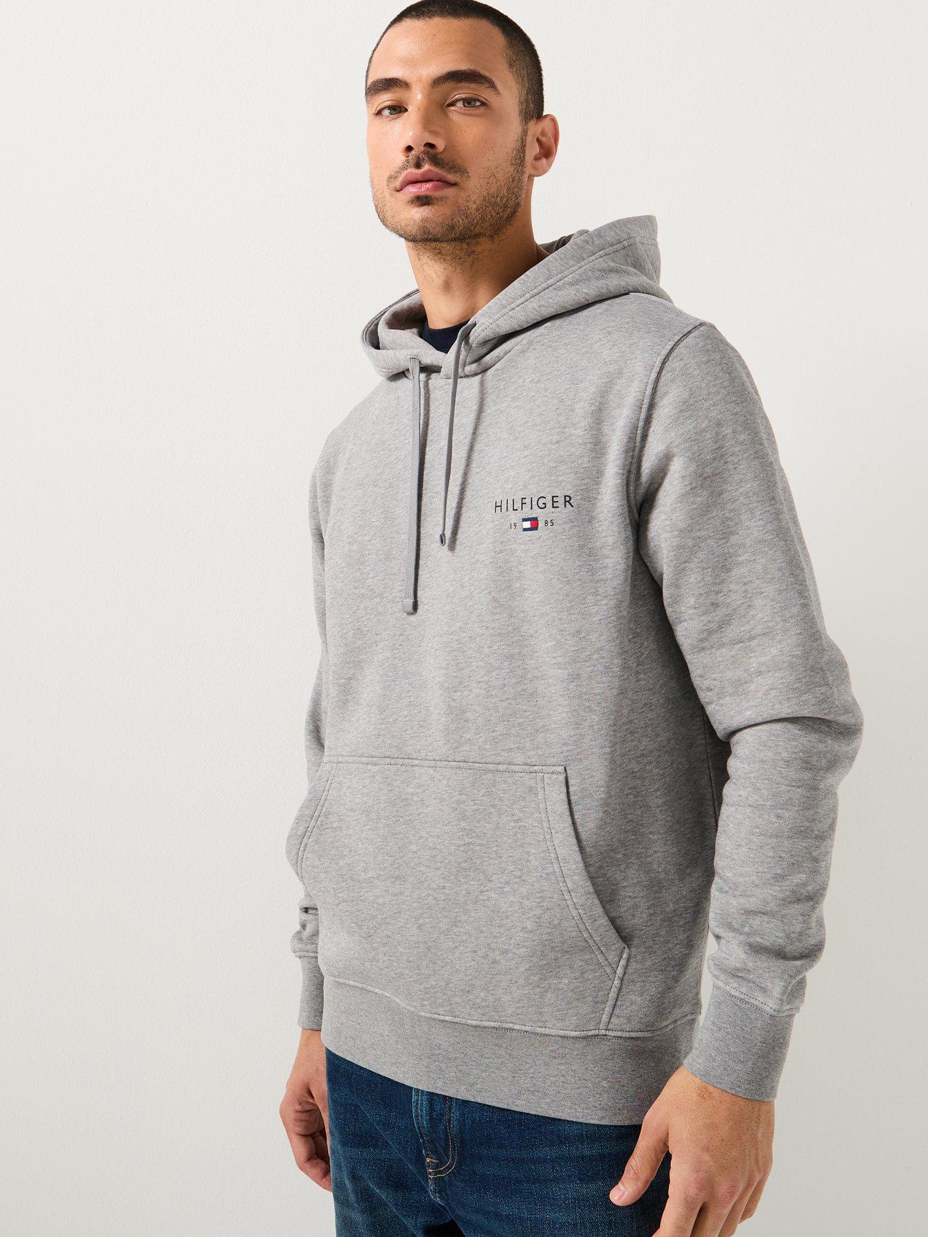 Image 5 of 6 of Tommy Hilfiger Small Left Chest Hoodie - Light Grey