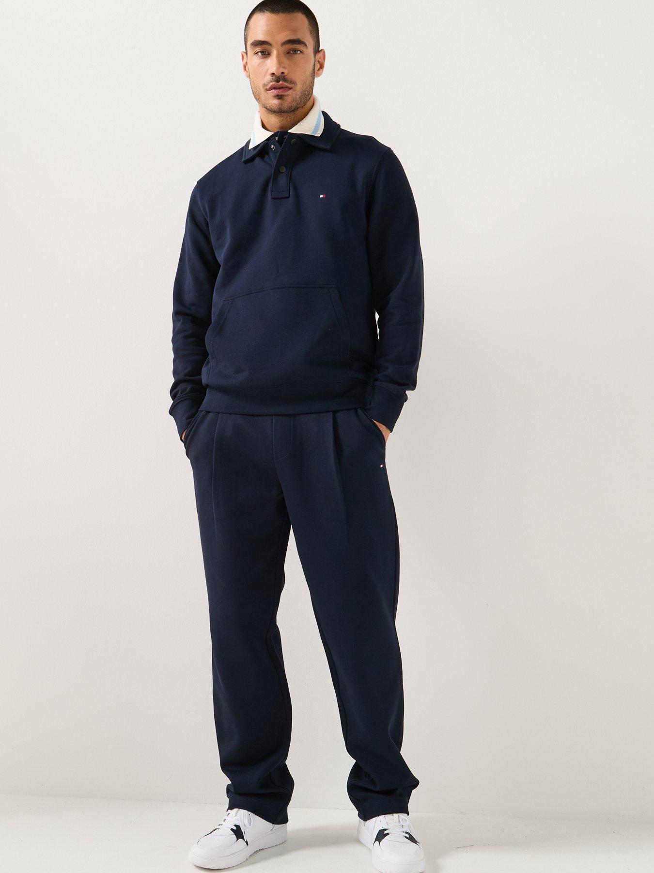 Image 3 of 5 of Tommy Hilfiger Essential Intechno Pleated Joggers - Navy