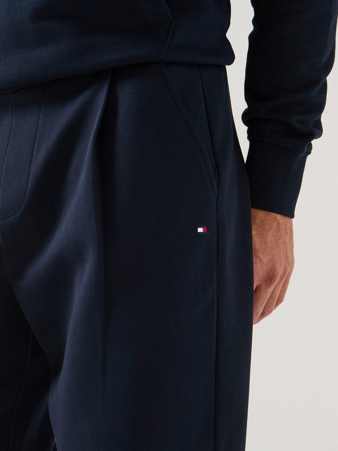 Image 4 of 5 of Tommy Hilfiger Essential Intechno Pleated Joggers - Navy