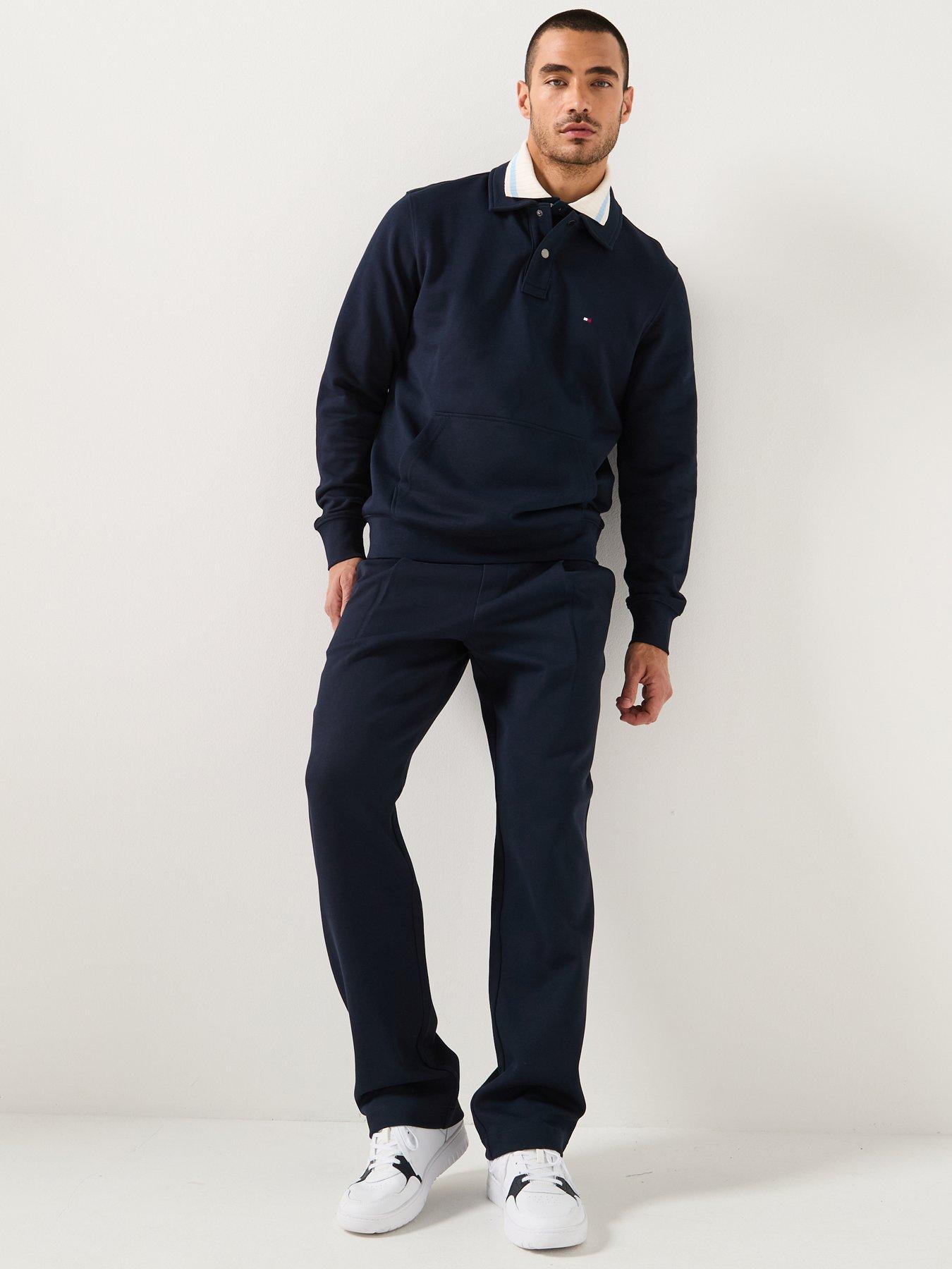 Image 5 of 5 of Tommy Hilfiger Essential Intechno Pleated Joggers - Navy