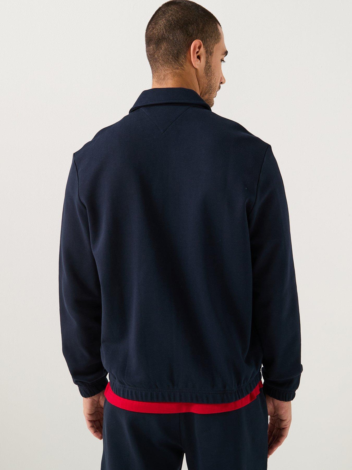Image 2 of 6 of Tommy Hilfiger Essential Terry Ivy Full Zip Sweat - Navy