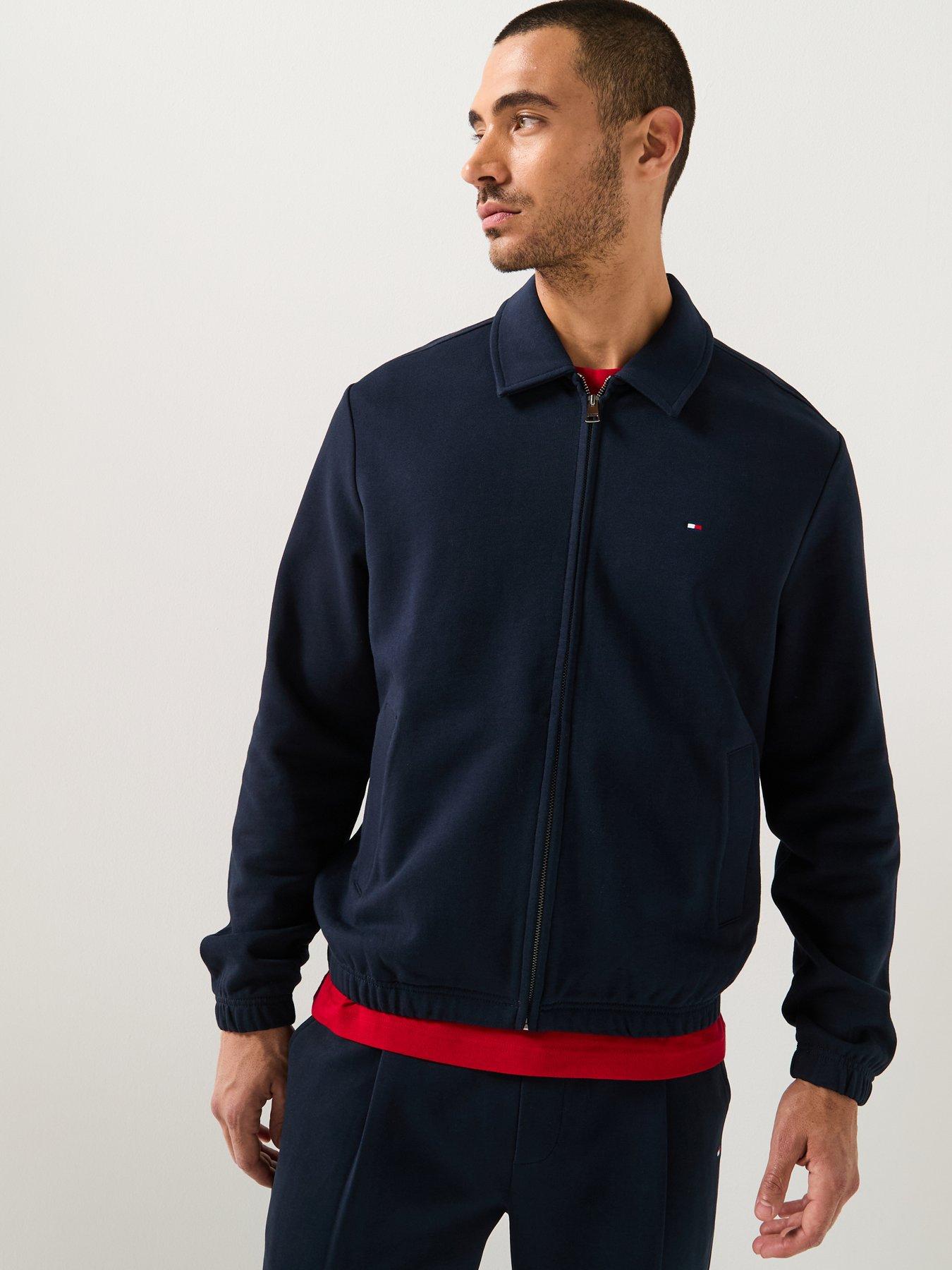 Image 4 of 6 of Tommy Hilfiger Essential Terry Ivy Full Zip Sweat - Navy
