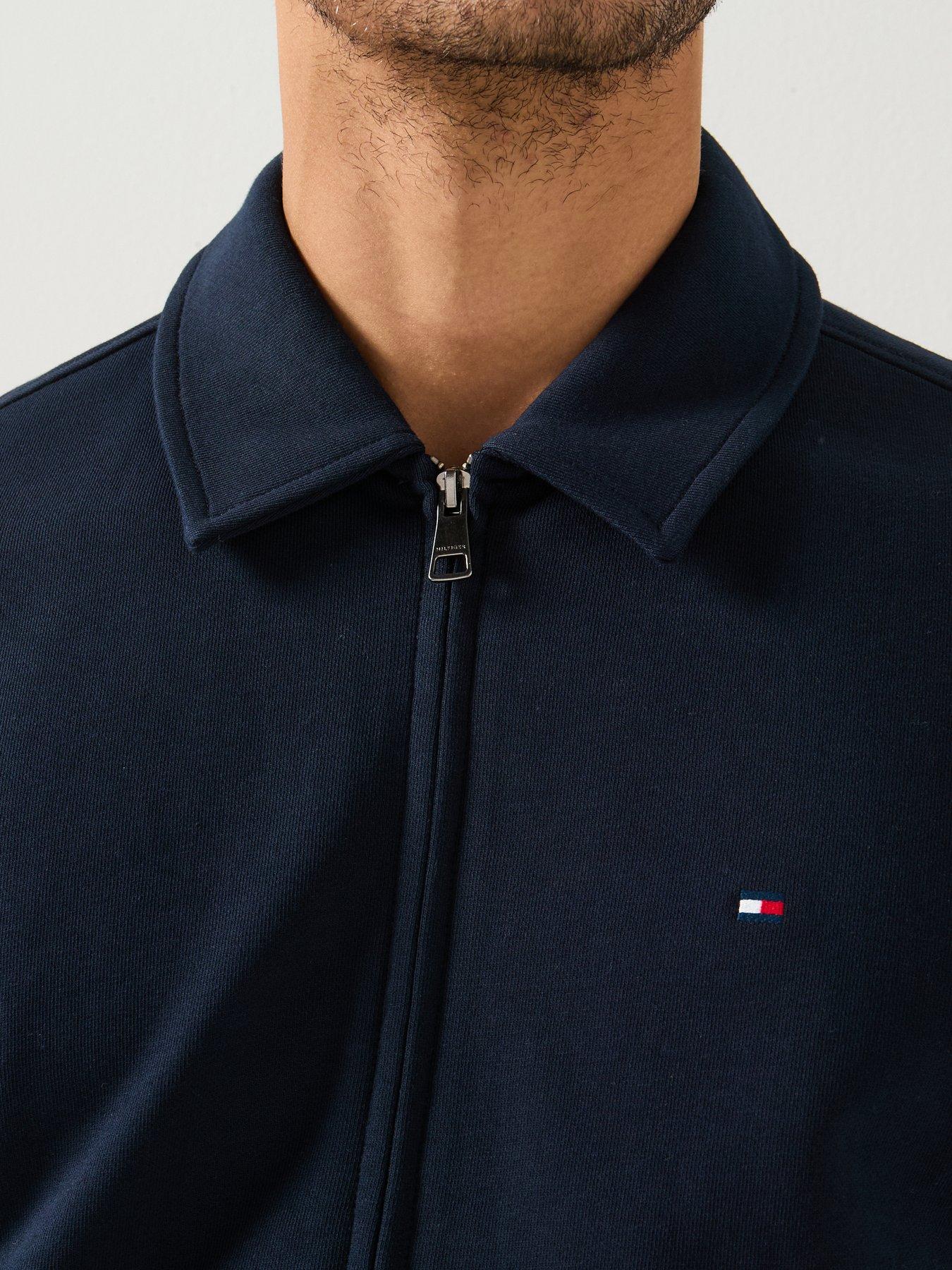Image 5 of 6 of Tommy Hilfiger Essential Terry Ivy Full Zip Sweat - Navy
