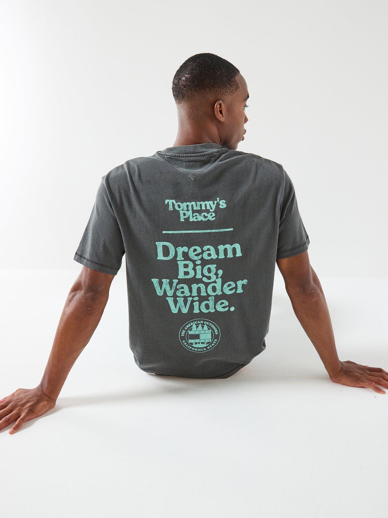 Tommy Jeans Relaxed Fit Outdoor Backprint T-Shirt - Black