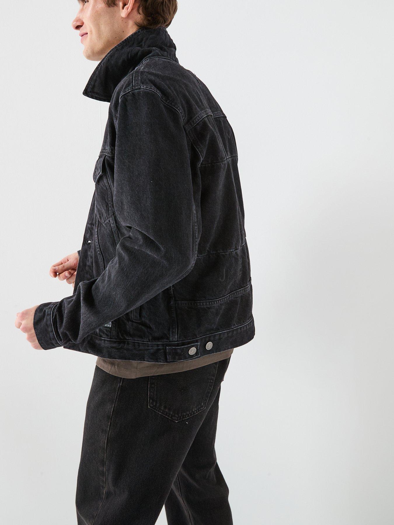 Image 5 of 6 of Tommy Jeans Ryan Flag Denim Jacket - Black