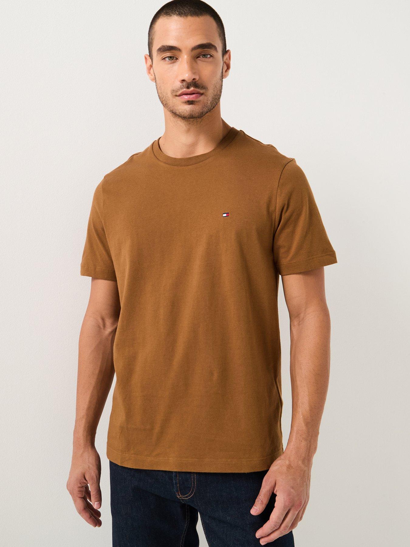 tommy-hilfiger-regular-fit-essential-flag-logo-t-shirt-dark-khaki