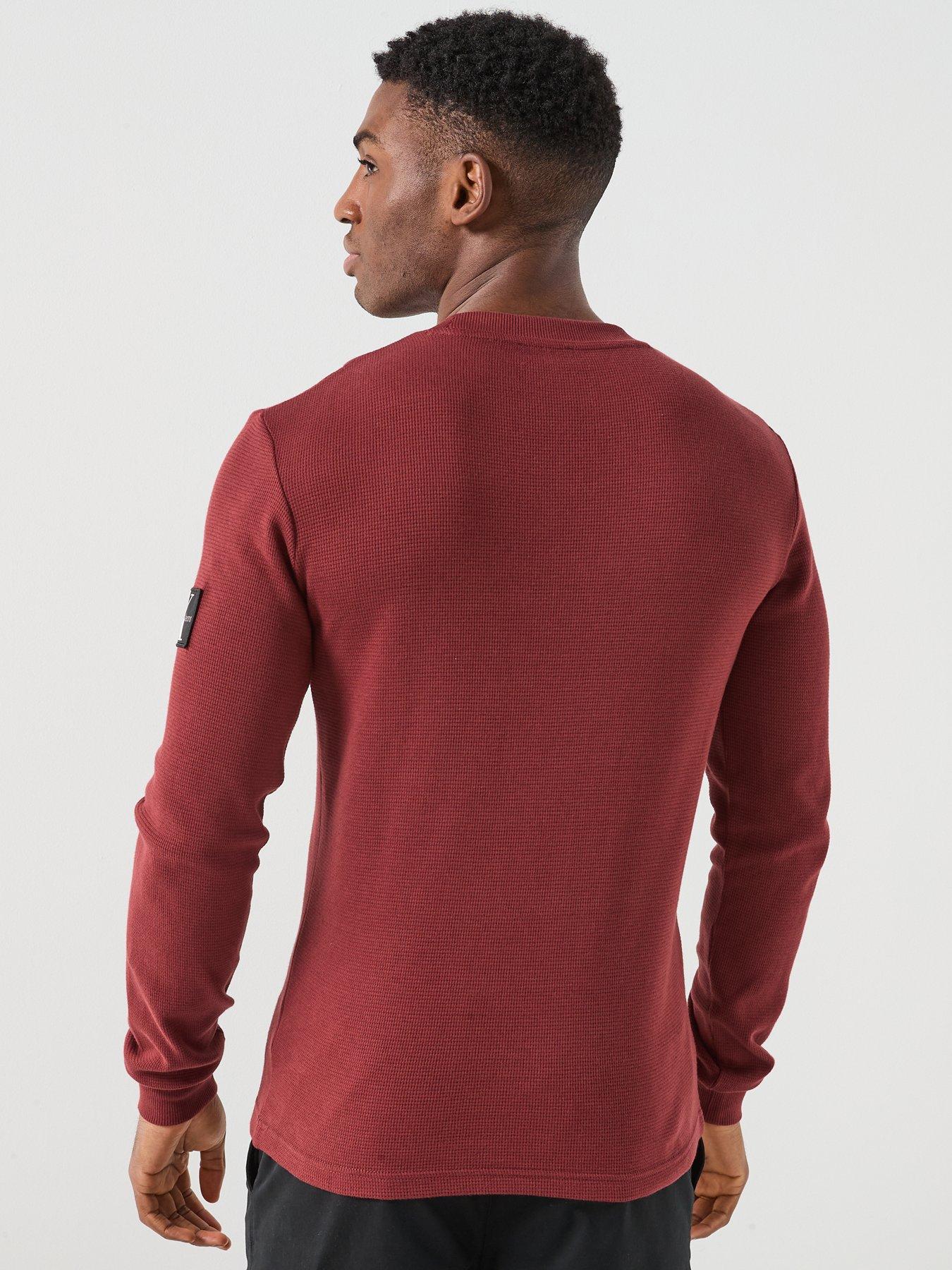 Image 2 of 6 of Calvin Klein Jeans Waffle Long Sleeve T-Shirt - Brown