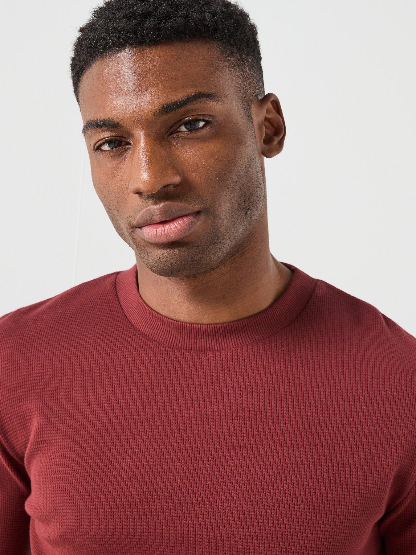 Image 5 of 6 of Calvin Klein Jeans Waffle Long Sleeve T-Shirt - Brown