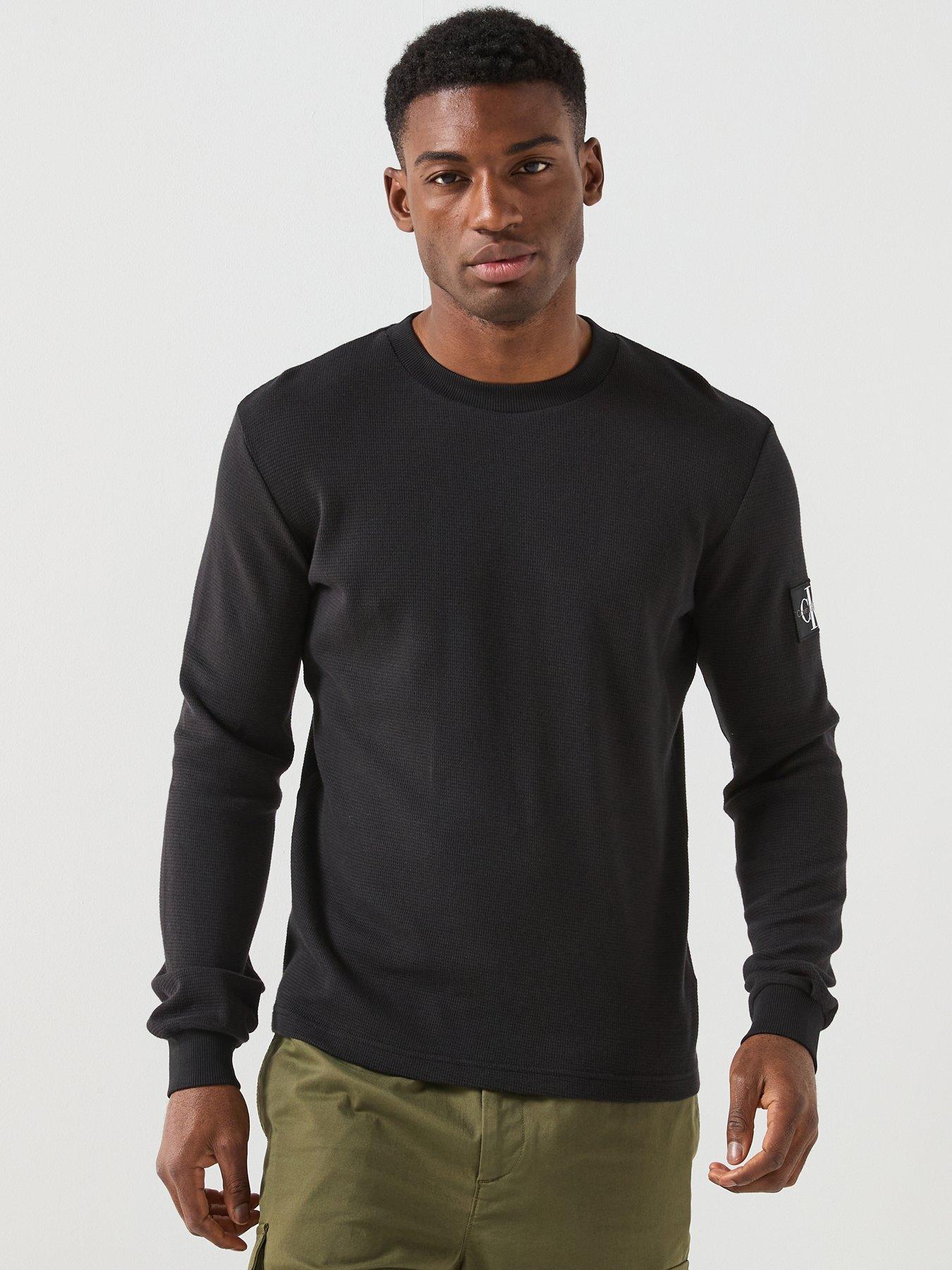 calvin-klein-jeans-waffle-long-sleeve-t-shirt-black