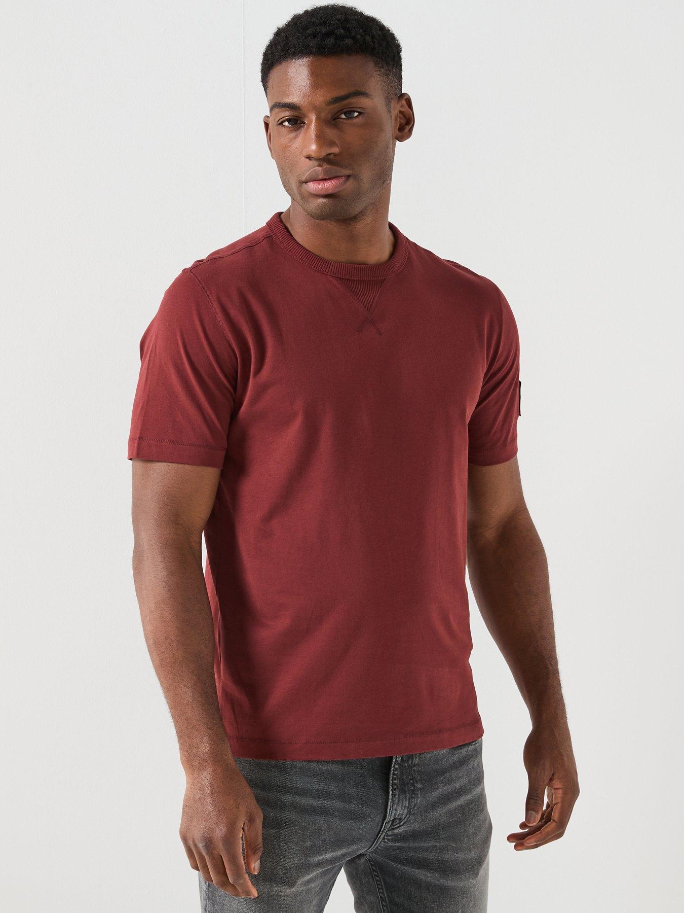 Image 1 of 6 of Calvin Klein Jeans Badge T-Shirt - Brown