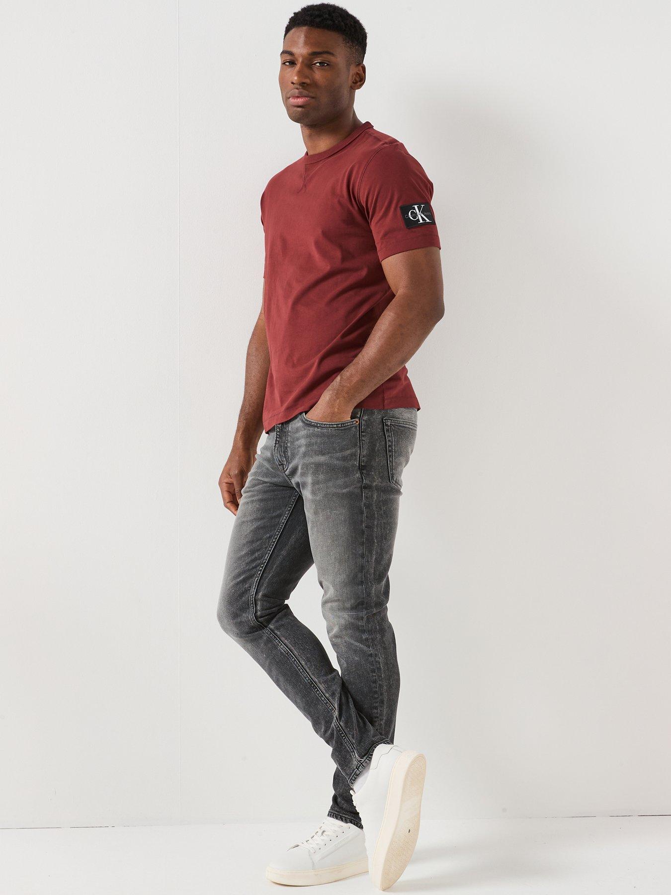 Image 3 of 6 of Calvin Klein Jeans Badge T-Shirt - Brown