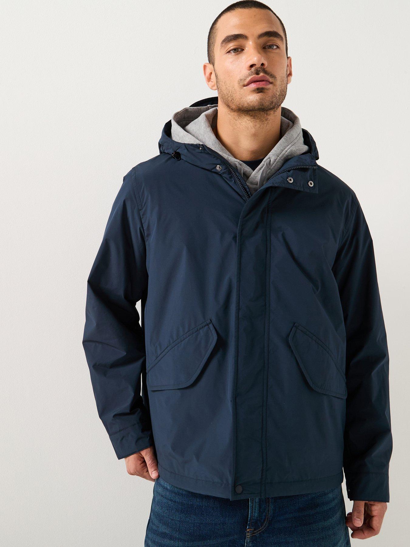  image of tommy-hilfiger-lightweight-packable-hooded-jacket-navy