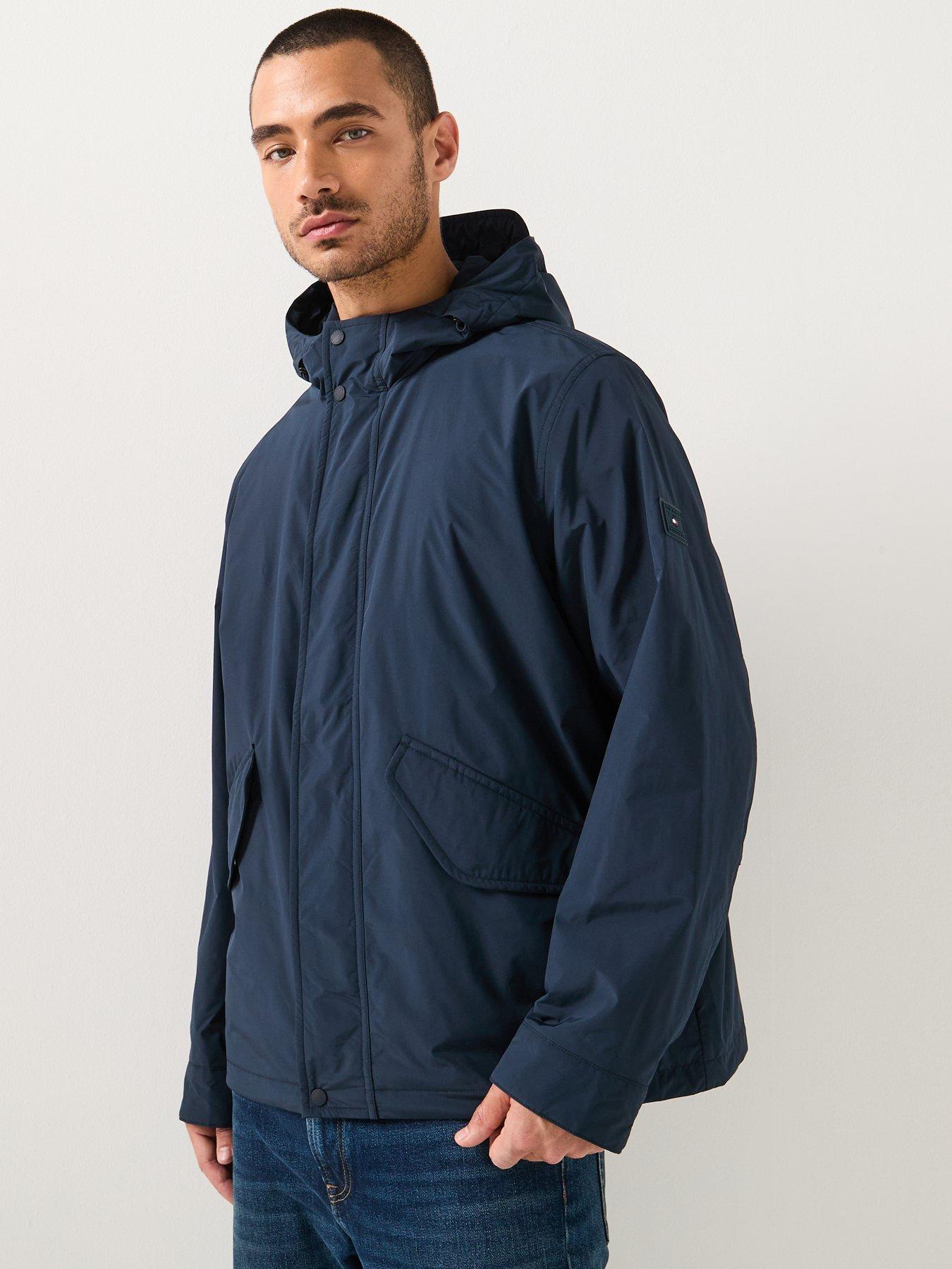  image of tommy-hilfiger-lightweight-packable-hooded-jacket-navy