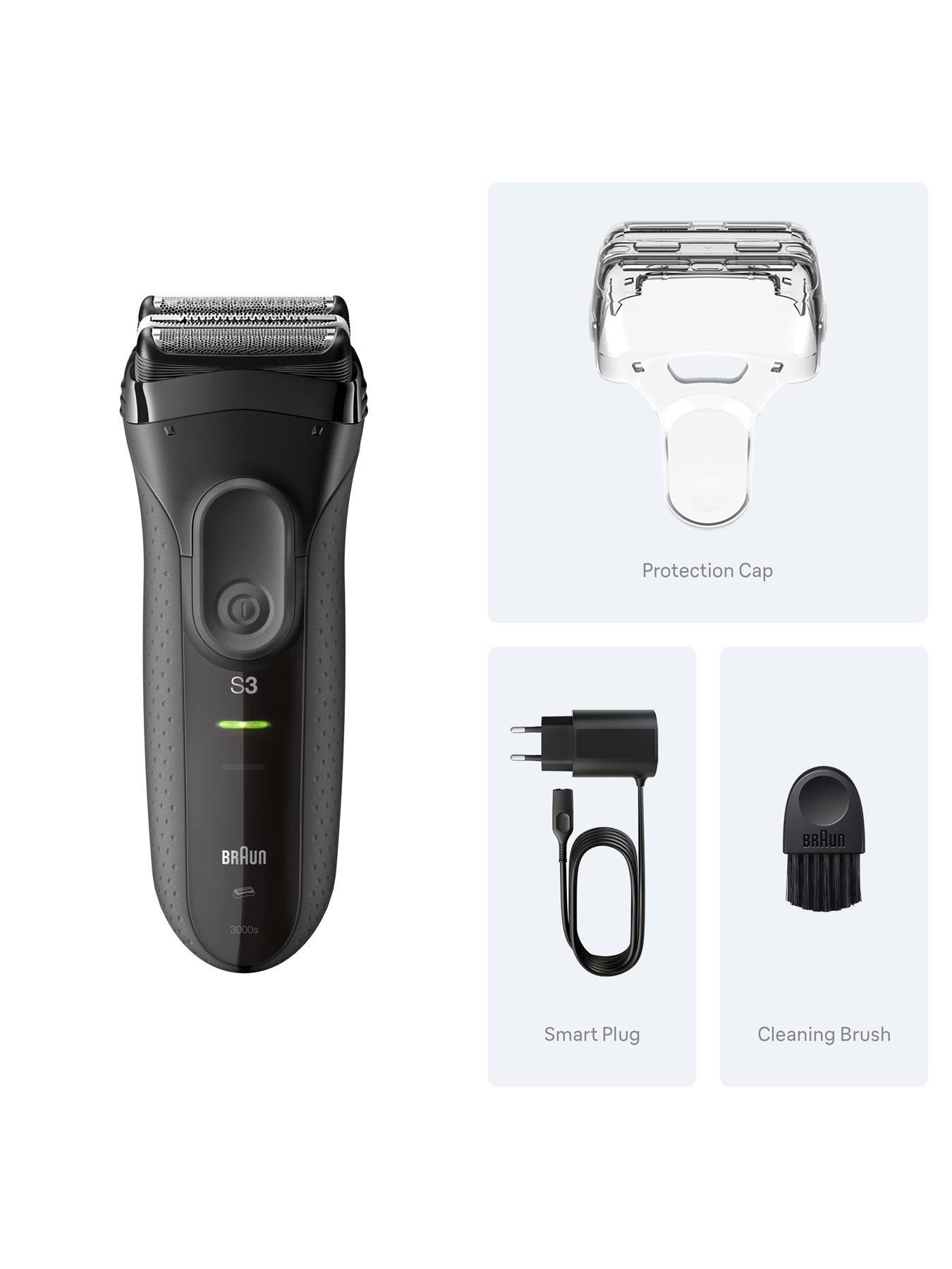 Image 2 of 7 of Braun Series 3+ Electric Shaver, Dry, 3000S -&nbsp;Grey