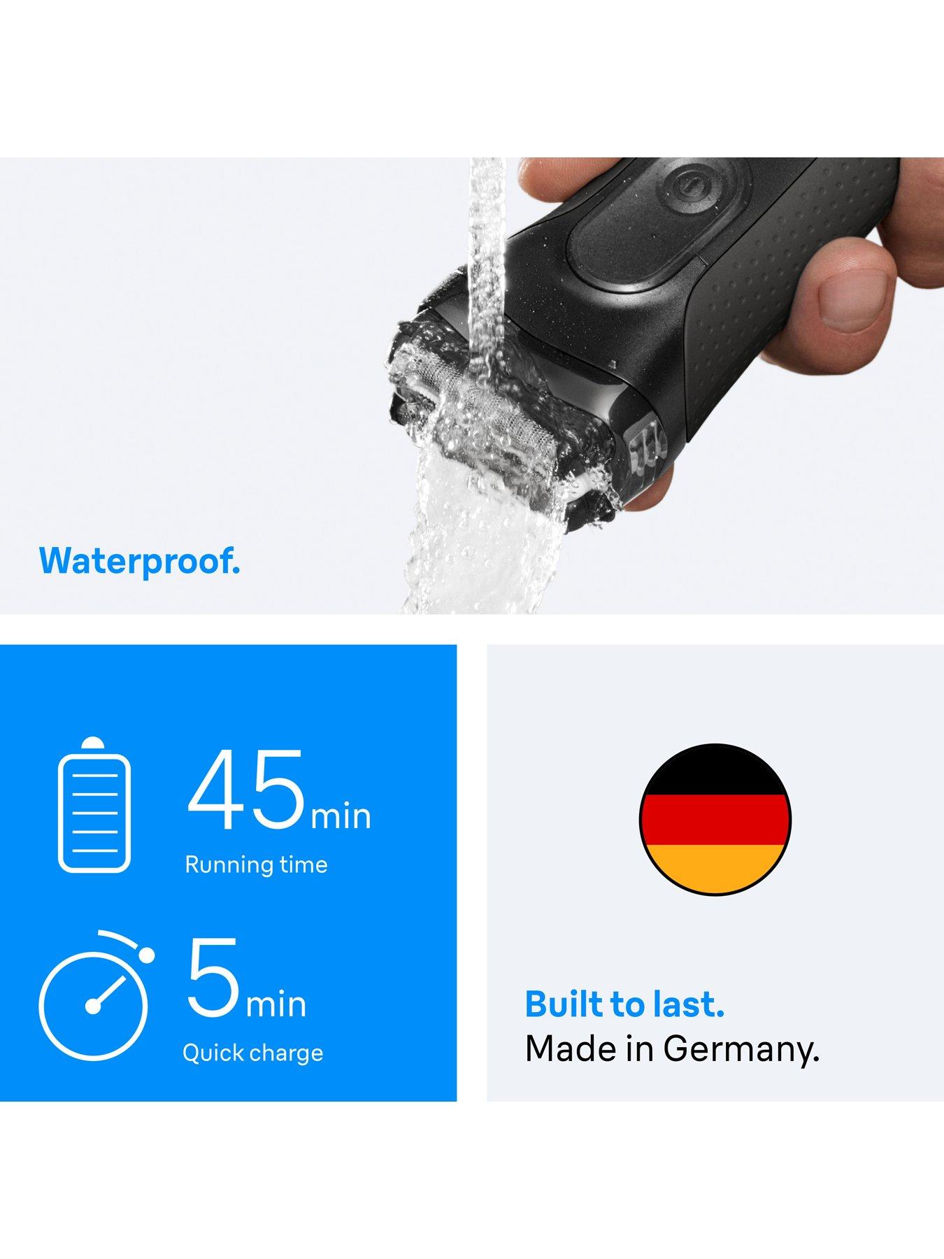 Image 5 of 7 of Braun Series 3+ Electric Shaver, Dry, 3000S -&nbsp;Grey