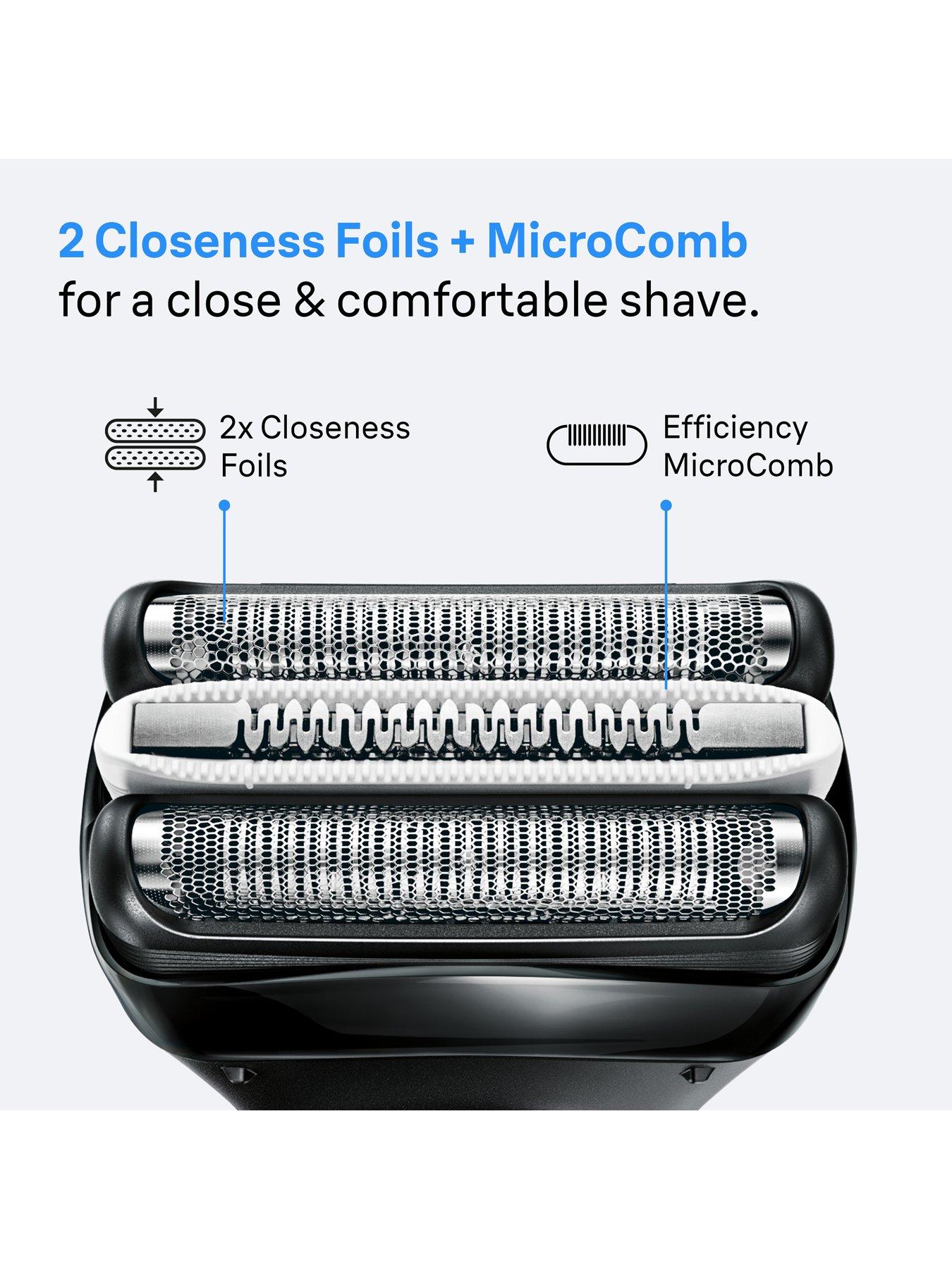 Image 3 of 6 of Braun Series 3+ Electric Shaver, Precision Trimmer, Wet &amp; Dry, 3040S -&nbsp;Blue