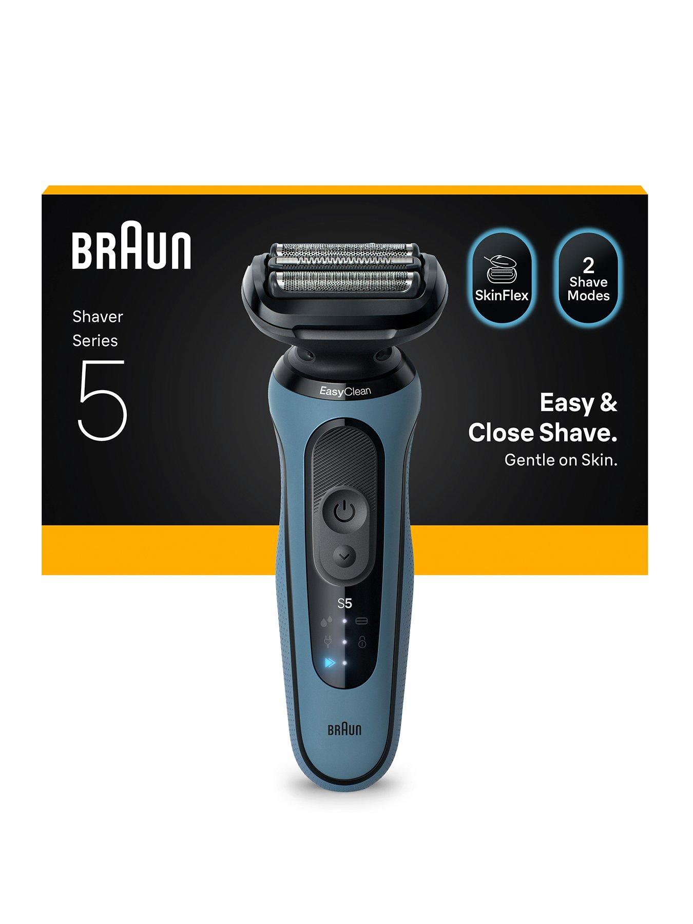 Braun Series 5 Electric Shaver, Up to 50 min, 52-A1000S - Azure