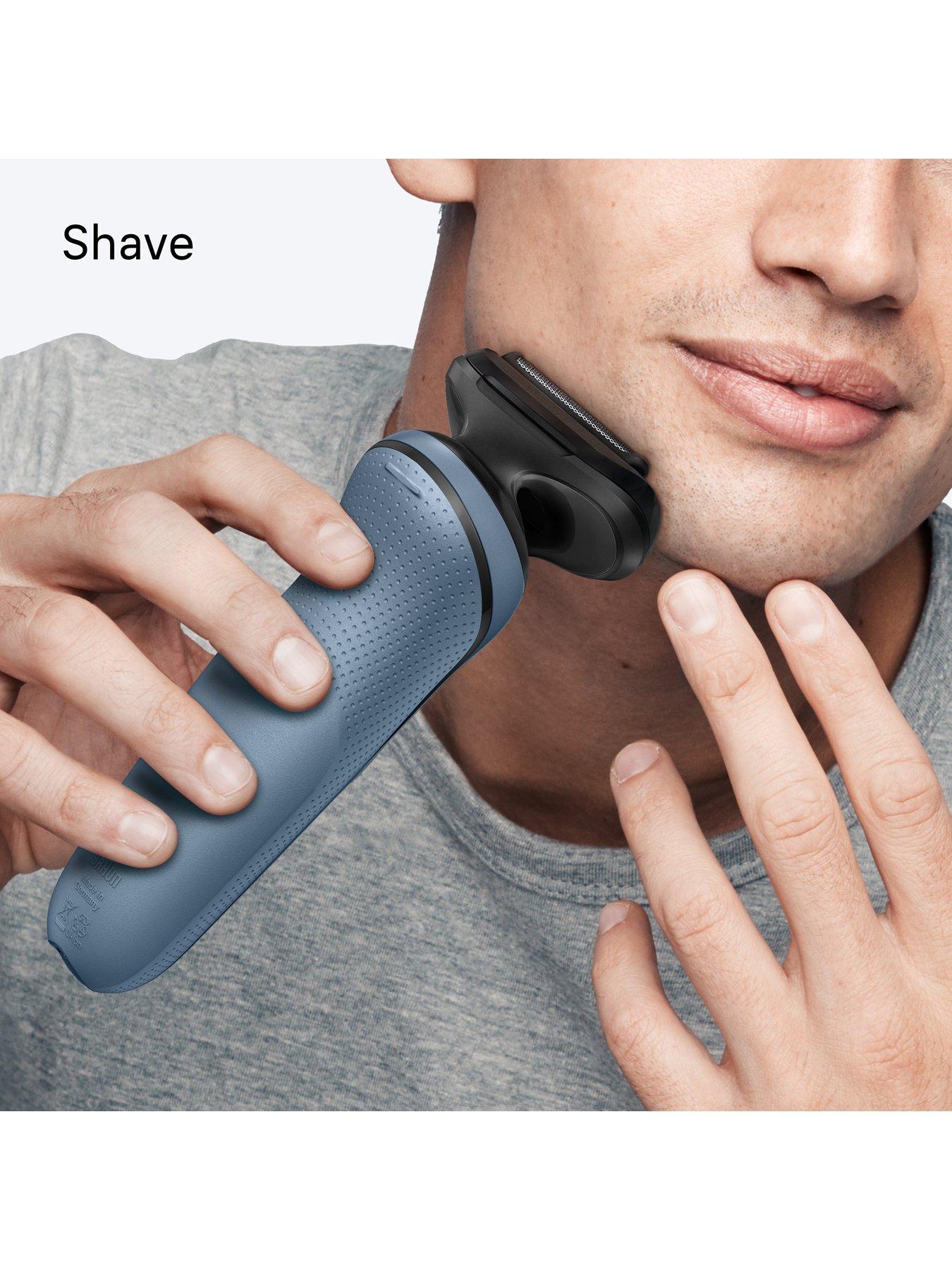 Image 6 of 8 of Braun Series 5 Electric Shaver, Up to 50 min, 52-A1000S -&nbsp;Azure