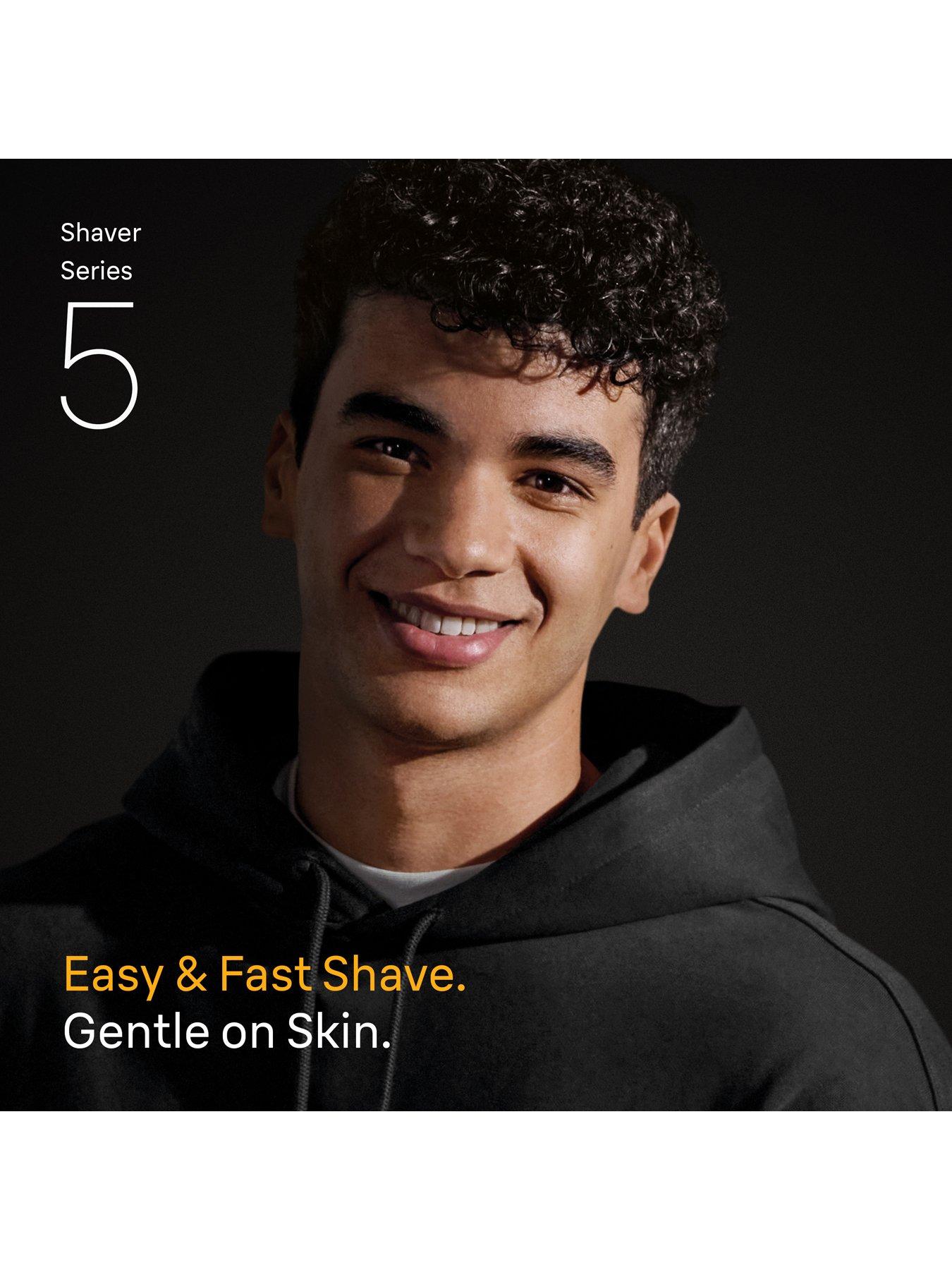 Image 7 of 8 of Braun Series 5 Electric Shaver, Up to 50 min, 52-A1000S -&nbsp;Azure