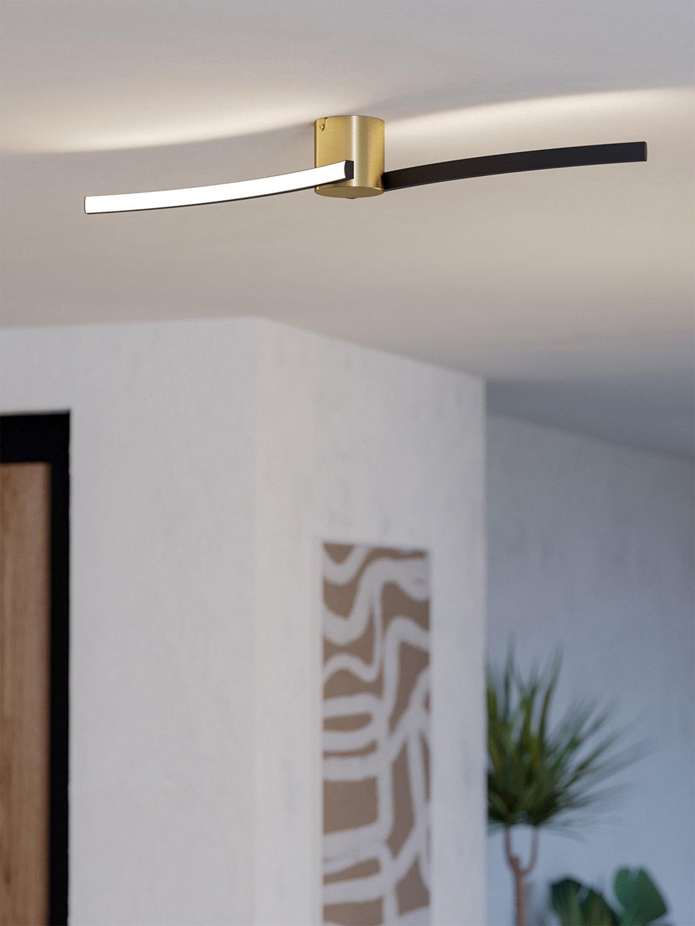 undefined Aieta Black Minimalist Led Ceiling Light
