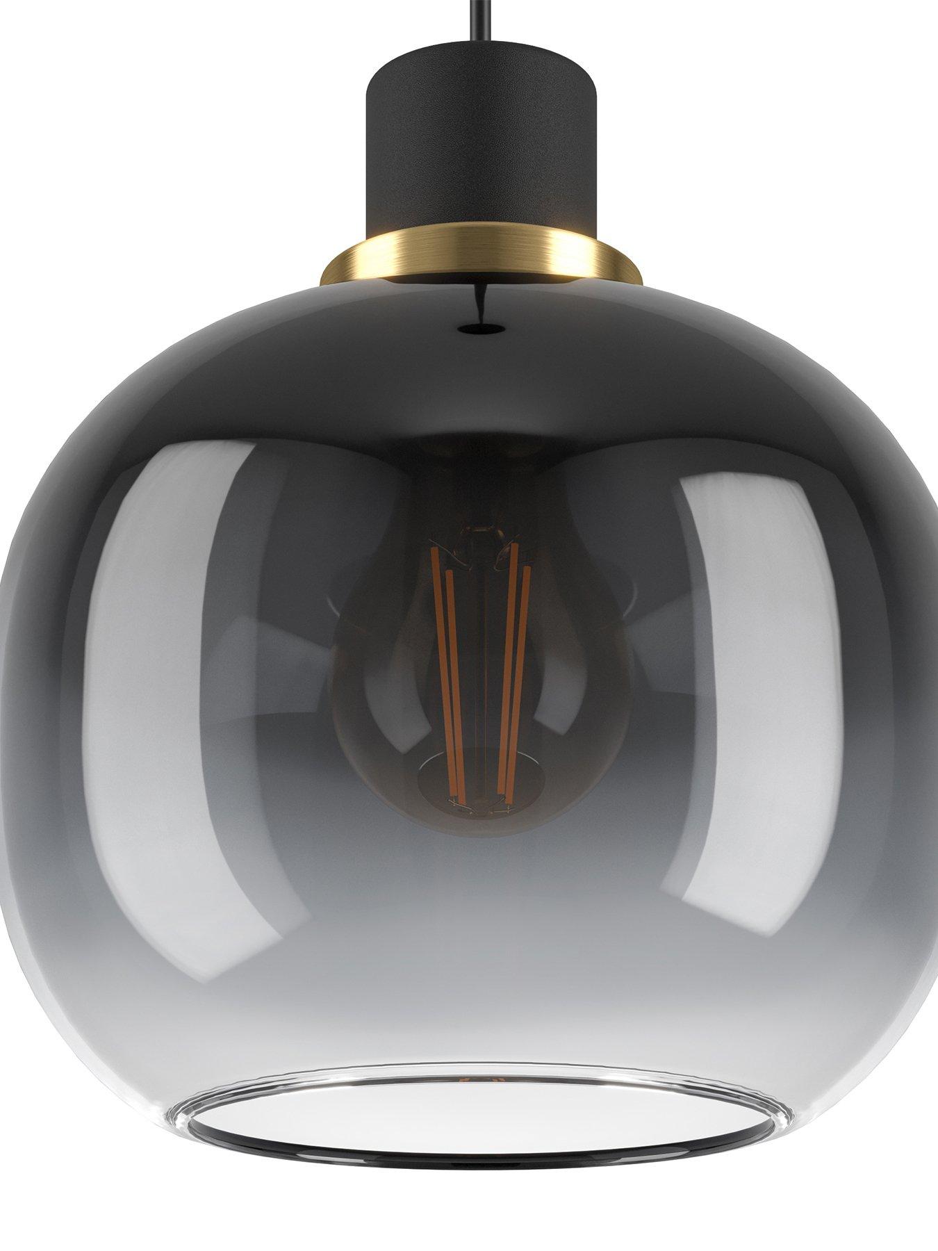 Image 4 of 4 of Eglo Oilella Black To Grey Gradient Hanging 3-light Pendant Light