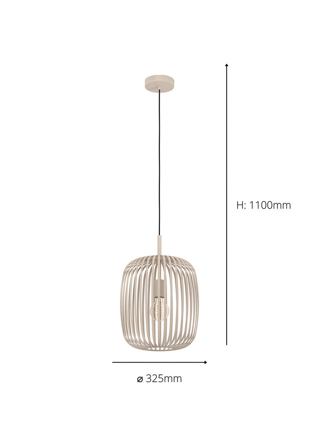 Image 4 of 4 of Eglo Romazzina Sandy Caged Single Pendant Light