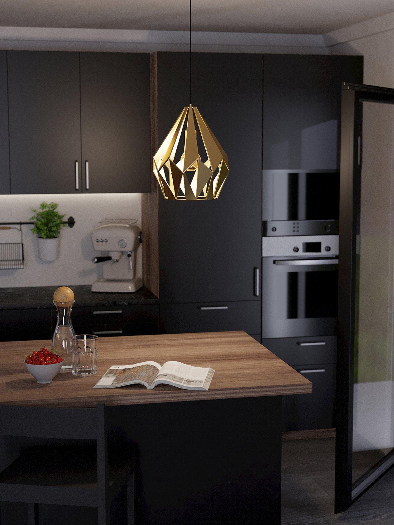 Image 1 of 4 of Eglo Carlton Single Pendant - Light Gold