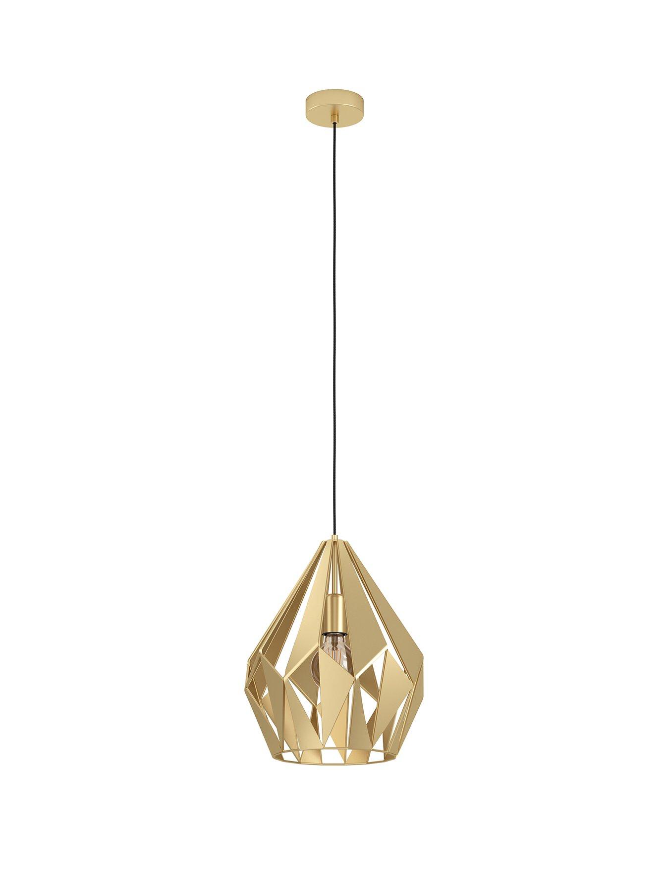 Image 2 of 4 of Eglo Carlton Single Pendant - Light Gold